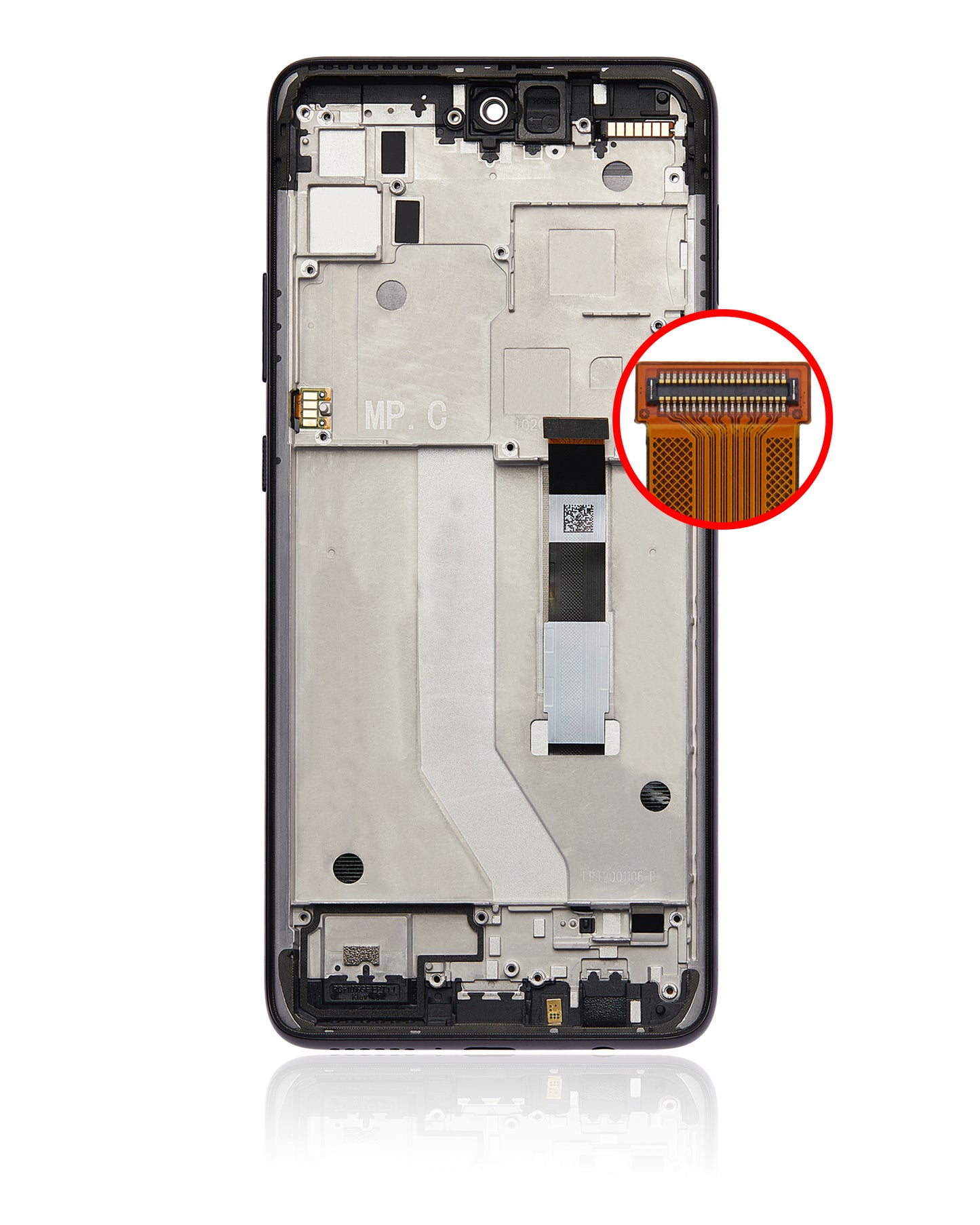 LCD Assembly With Frame For Motorola One 5G Ace (XT2113-2 / 2021) (Refurbished) (Volcanic Gray) replacement part for compatible Motorola phone, SKU 107082085703, product image 8