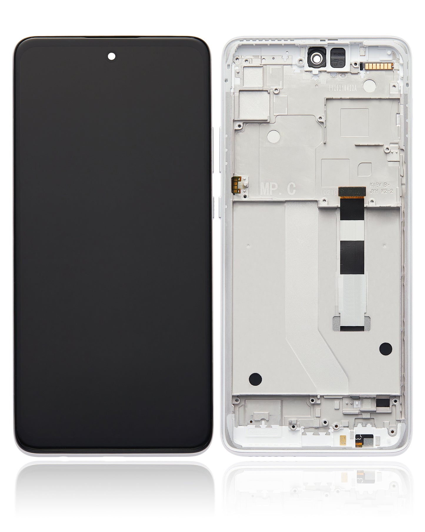 LCD Assembly With Frame For Motorola One 5G Ace (XT2113-2 / 2021) (Refurbished) (Frosted Silver) replacement part for compatible Motorola phone, SKU 107082085704, product image 7