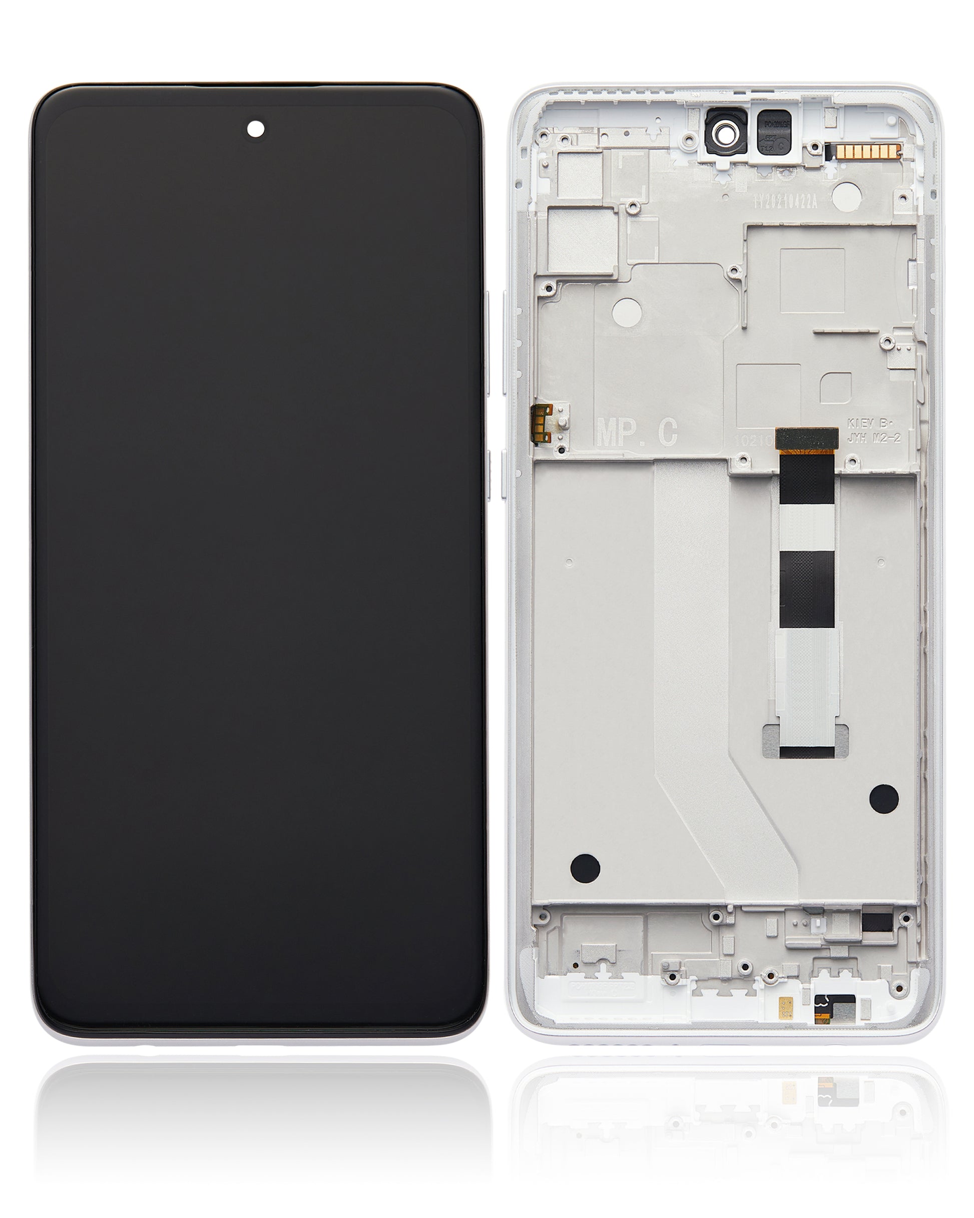 LCD Assembly With Frame For Motorola One 5G Ace (XT2113-2 / 2021) (Refurbished) (Frosted Silver) replacement part for compatible Motorola phone, SKU 107082085704, product image 7