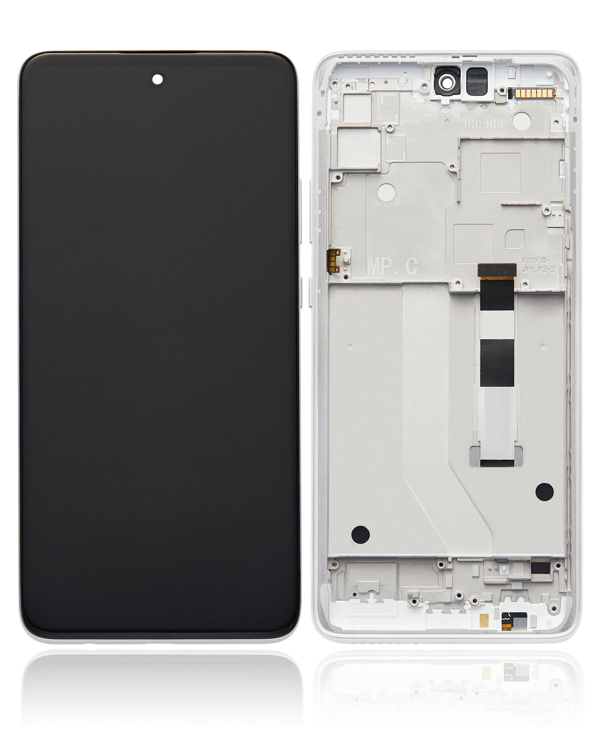 LCD Assembly With Frame For Motorola One 5G Ace (XT2113-2 / 2021) (Refurbished) (Frosted Silver) - Motorola replacement part - product image 7 - SKU 107082085704