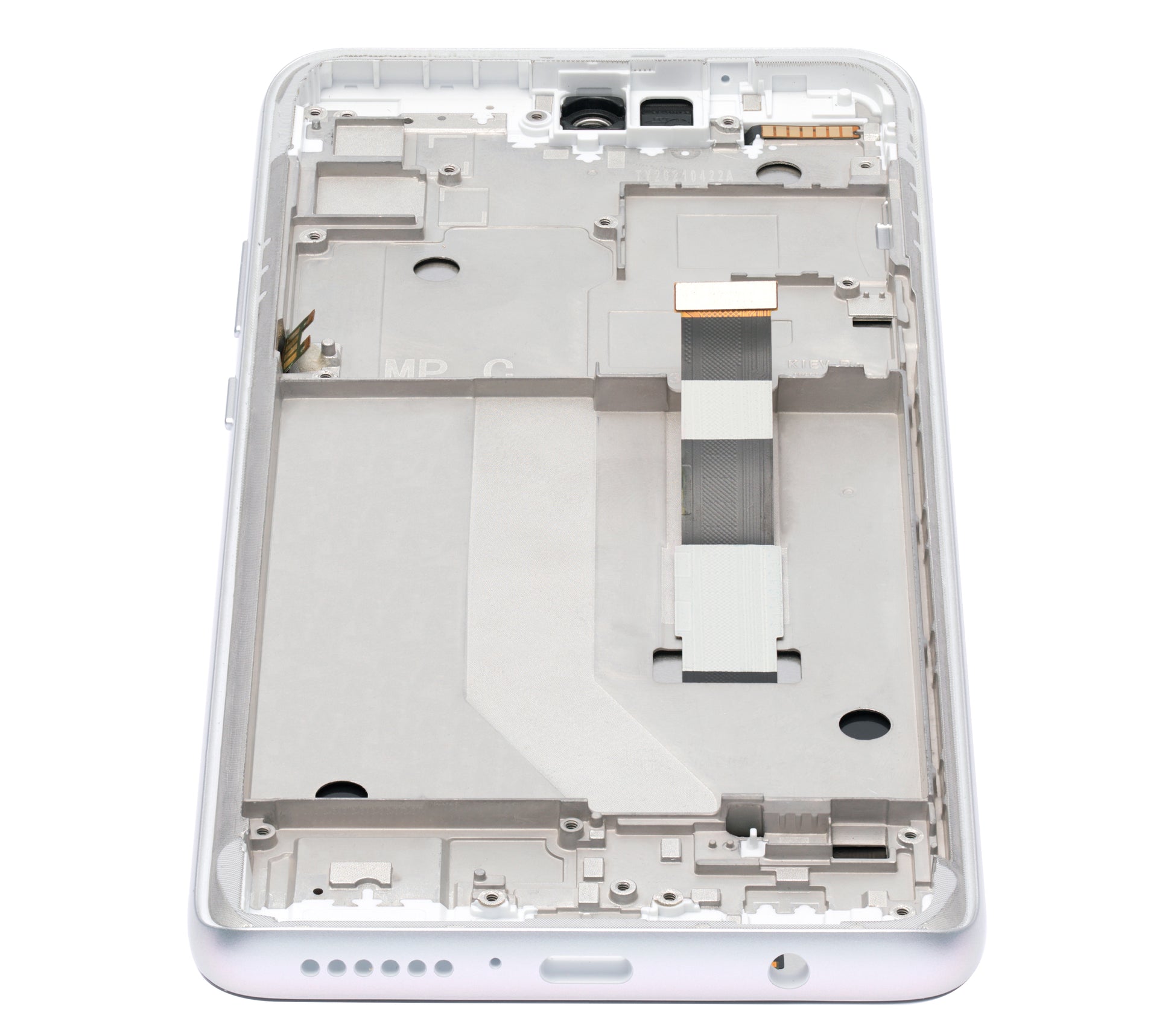 LCD Assembly With Frame For Motorola One 5G Ace (XT2113-2 / 2021) (Refurbished) (Frosted Silver) - Motorola replacement part - product image 4 - SKU 107082085704