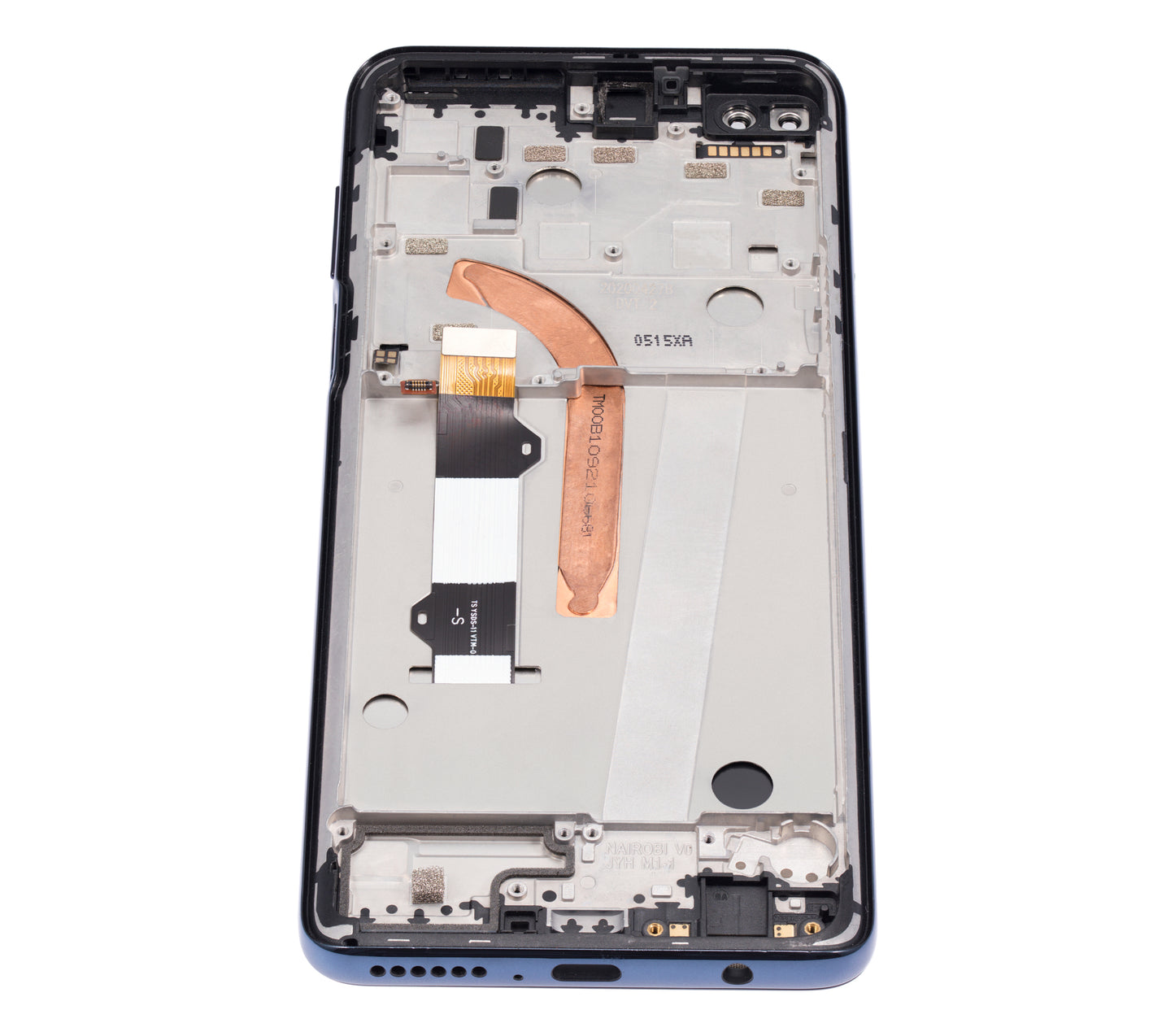 LCD Assembly With Frame For Motorola One 5G (XT2075-2 / 2020) (Refurbished) (Surfing Blue) - Motorola replacement part - product image 4 - SKU 107082085705
