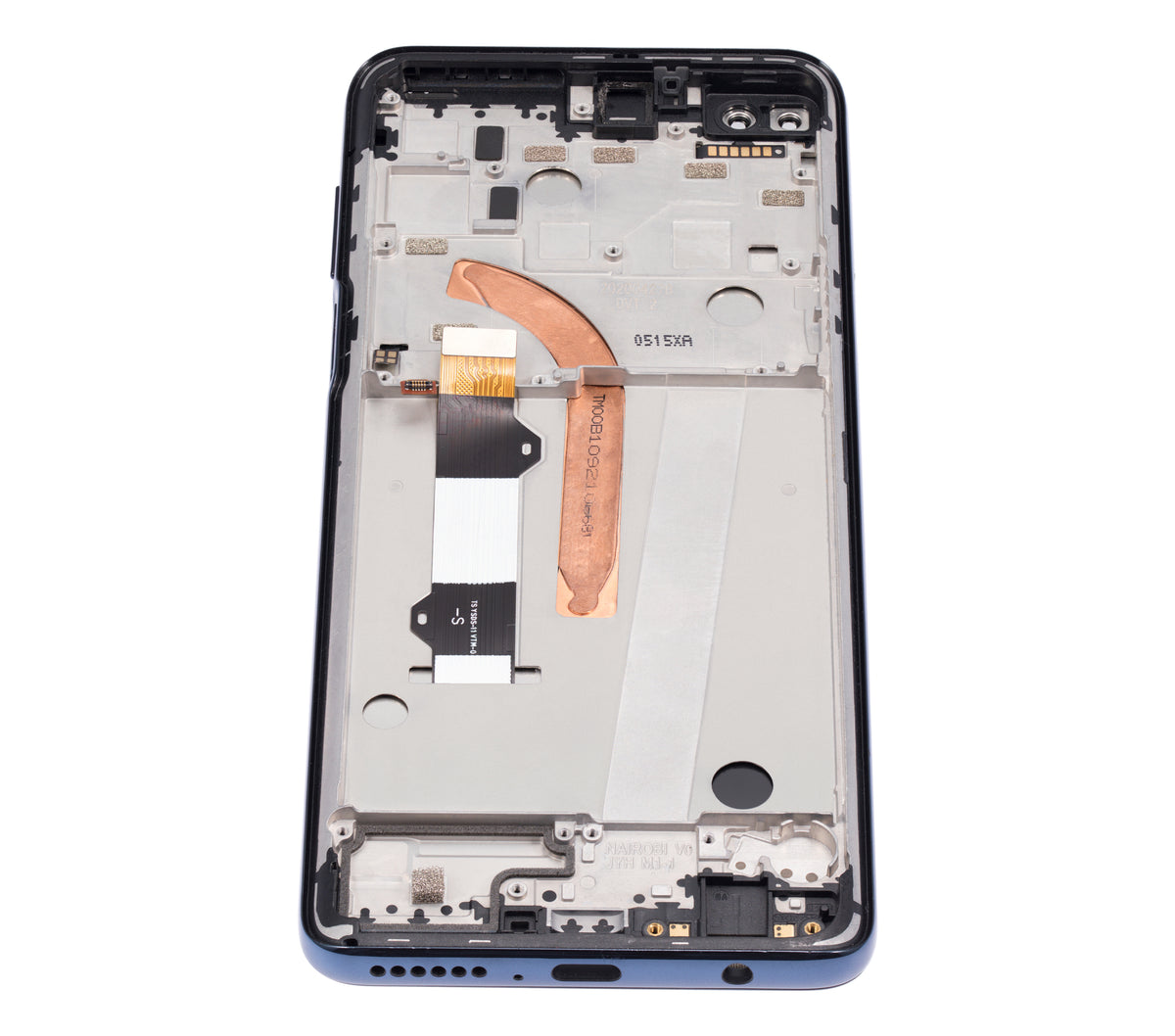 LCD Assembly With Frame For Motorola One 5G (XT2075-2 / 2020) (Refurbished) (Surfing Blue) - Motorola replacement part - product image 4 - SKU 107082085705
