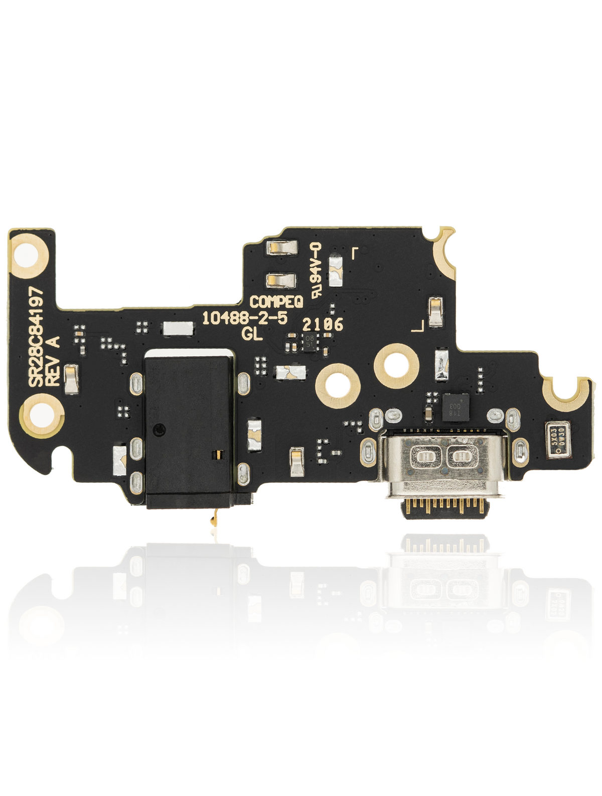 Charging Port Flex Cable With Headphone Jack For Motorola Moto G 5G (XT2113-3 / 2020) / One 5G Ace (XT2113-1 / 2021) - Motorola replacement part - product image 3 - SKU 107082085727