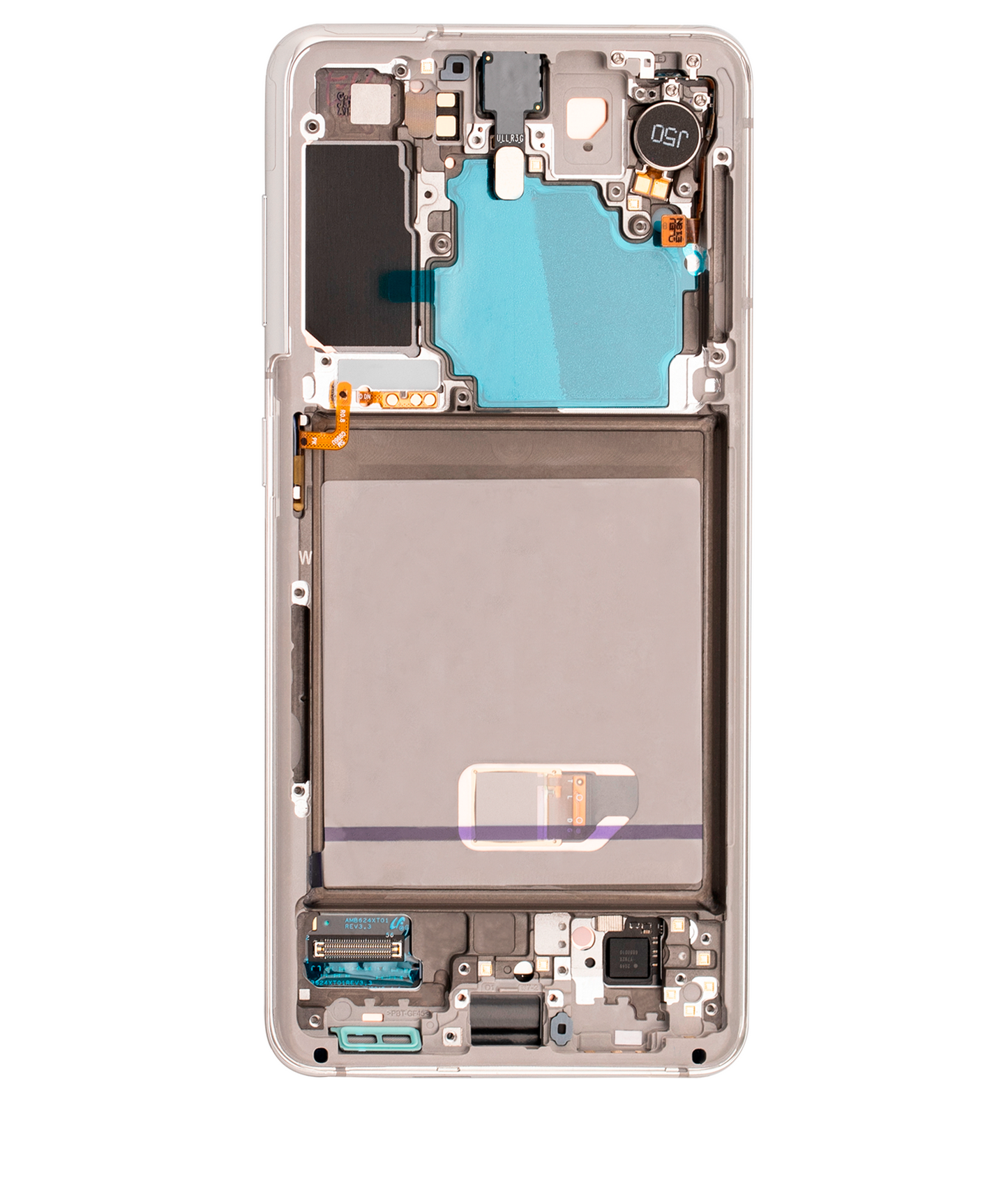 OLED Assembly With Frame For Samsung Galaxy S21 5G (Refurbished) (Phantom White)