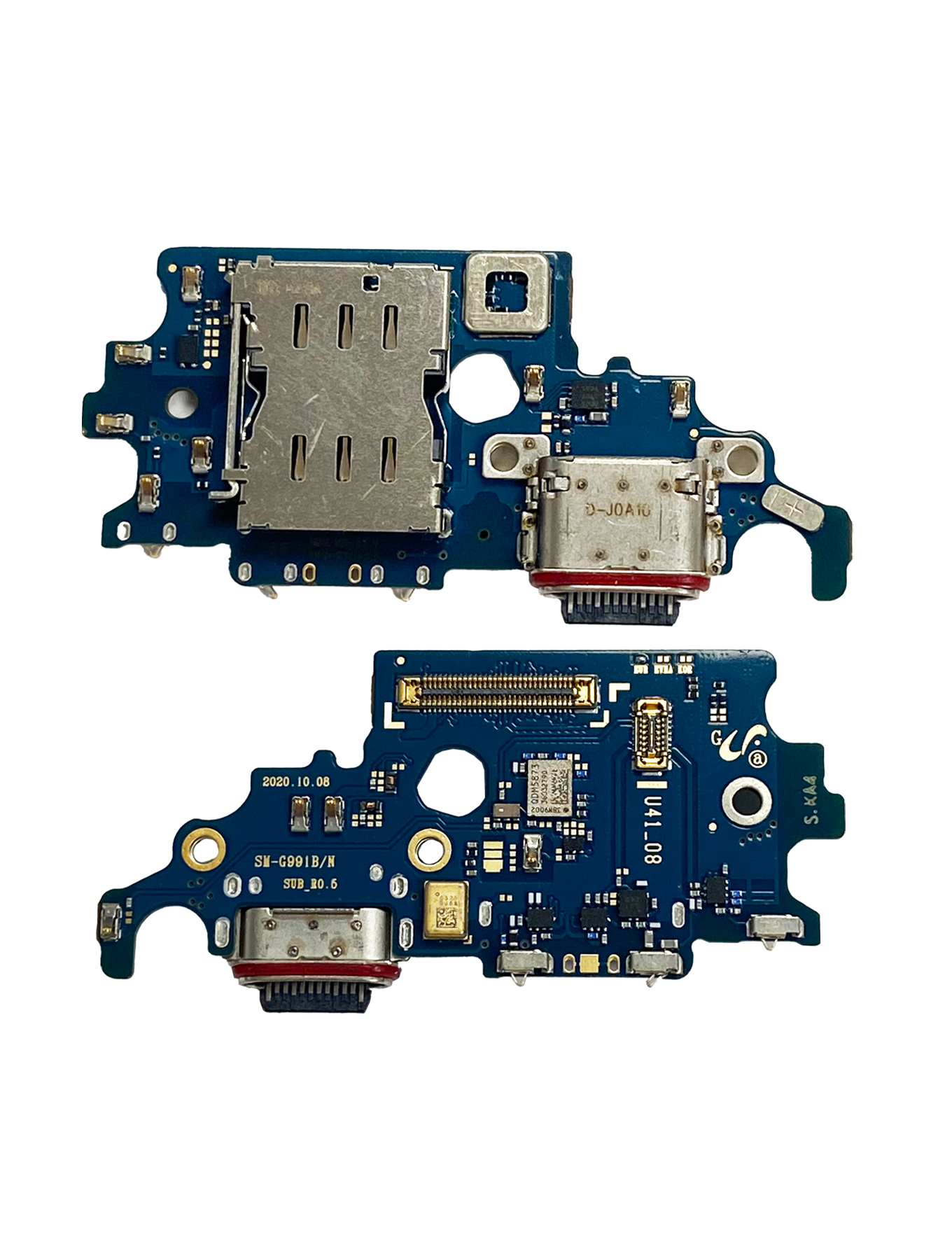 Charging Port Board With Sim Card Reader For Samsung Galaxy S21 5G (G991B) (International Version) (Premium)