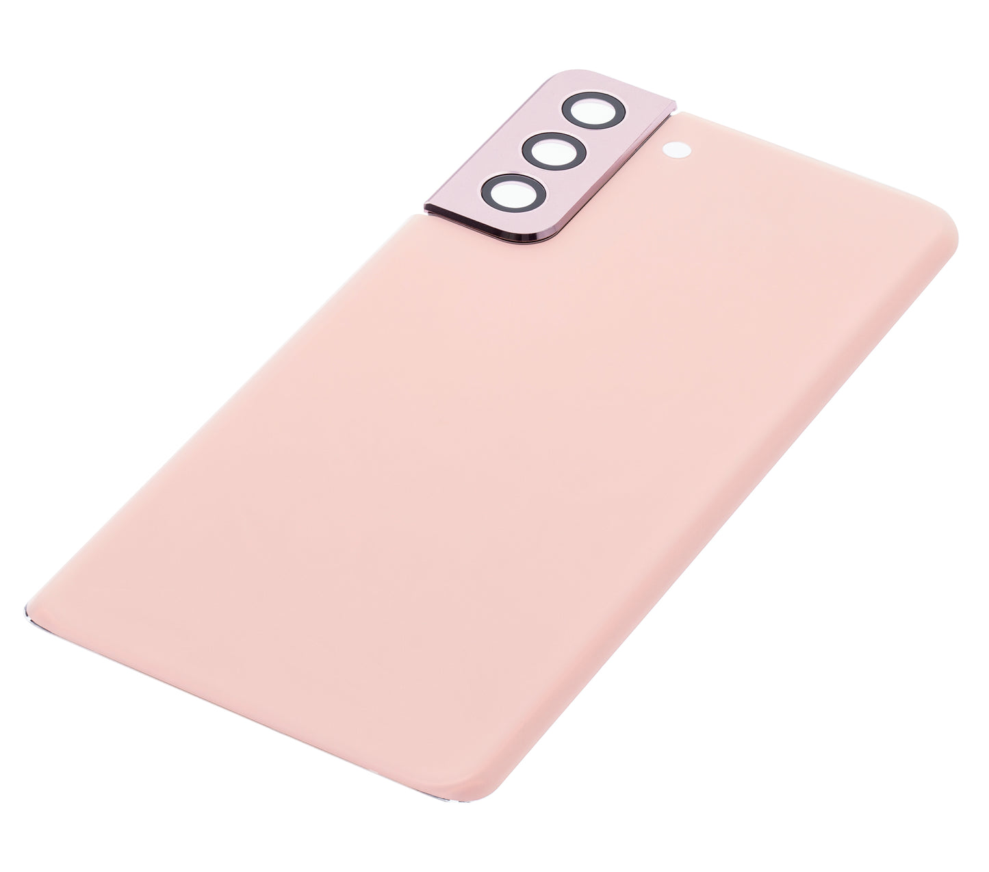 Back Cover Glass With Camera Lens For Samsung Galaxy S21 Plus (No Logo) (Aftermarket Plus) (Phantom Pink)