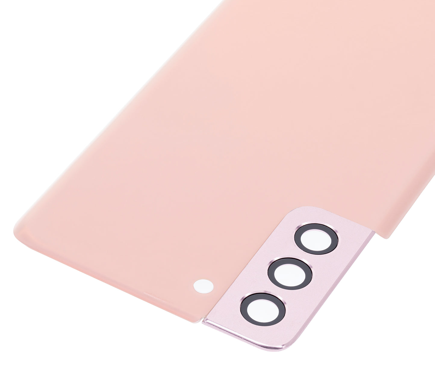 Back Cover Glass With Camera Lens For Samsung Galaxy S21 Plus (No Logo) (Aftermarket Plus) (Phantom Pink)