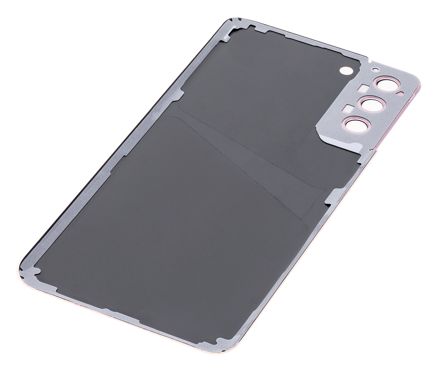 Back Cover Glass With Camera Lens For Samsung Galaxy S21 Plus (No Logo) (Aftermarket Plus) (Phantom Pink)