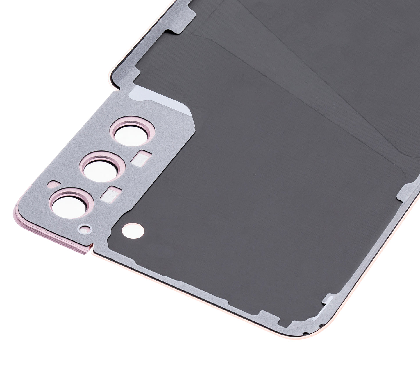 Back Cover Glass With Camera Lens For Samsung Galaxy S21 Plus (No Logo) (Aftermarket Plus) (Phantom Pink)