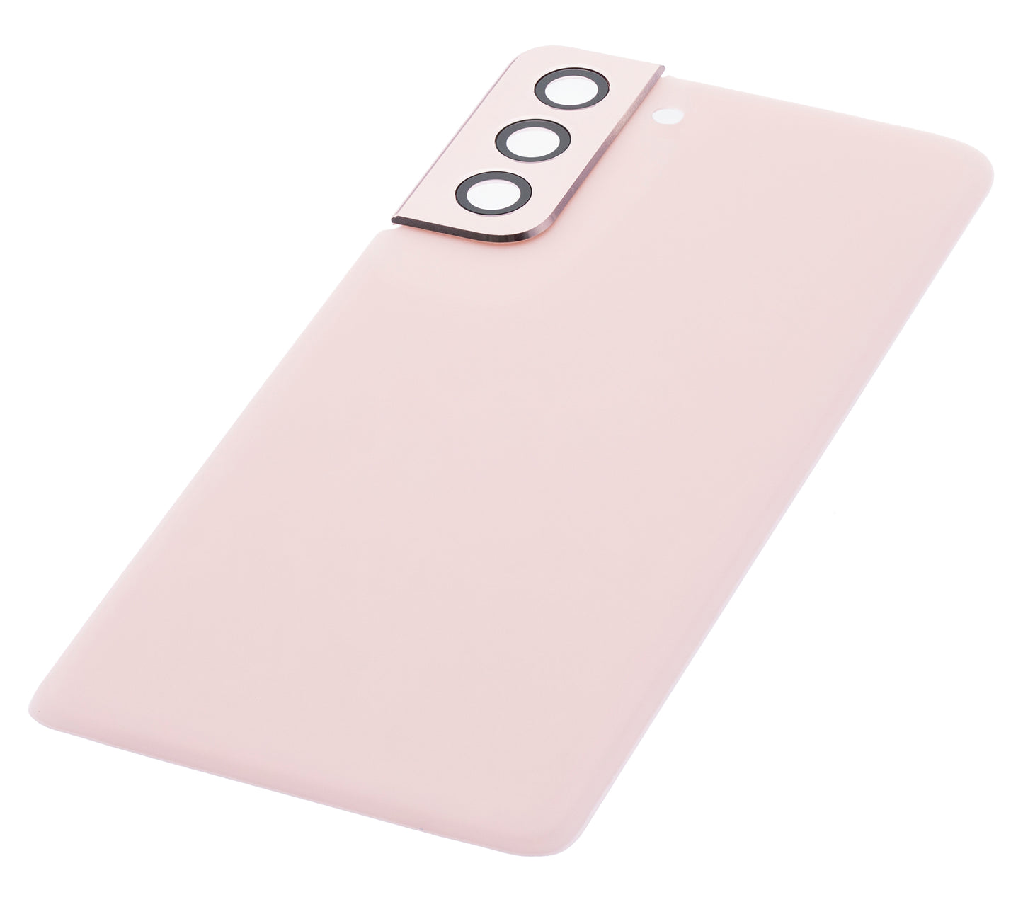 Back Cover Glass With Camera Lens For Samsung Galaxy S21 5G (No Logo) (Aftermarket Plus) (Phantom Pink)