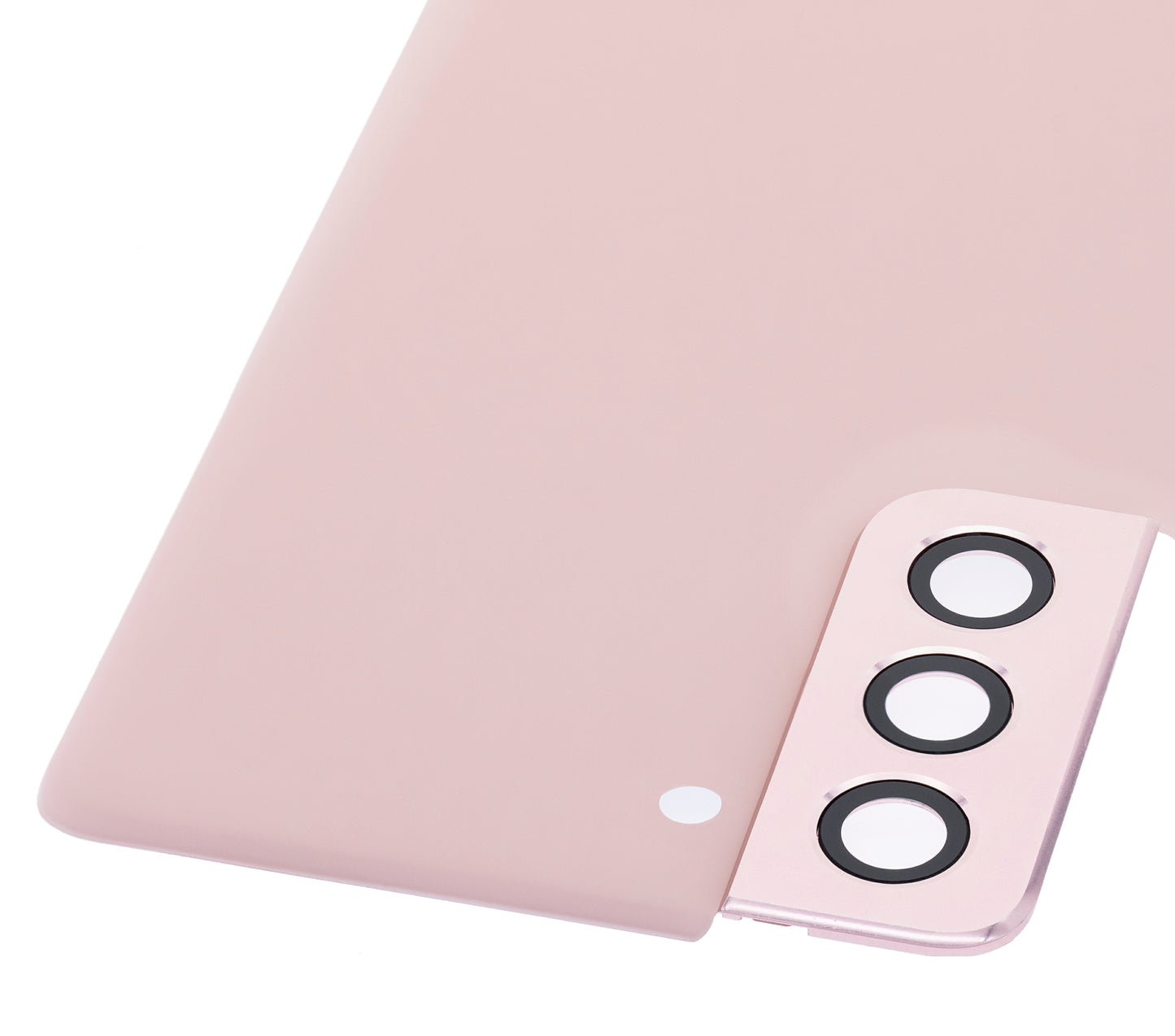 Back Cover Glass With Camera Lens For Samsung Galaxy S21 5G (No Logo) (Aftermarket Plus) (Phantom Pink)