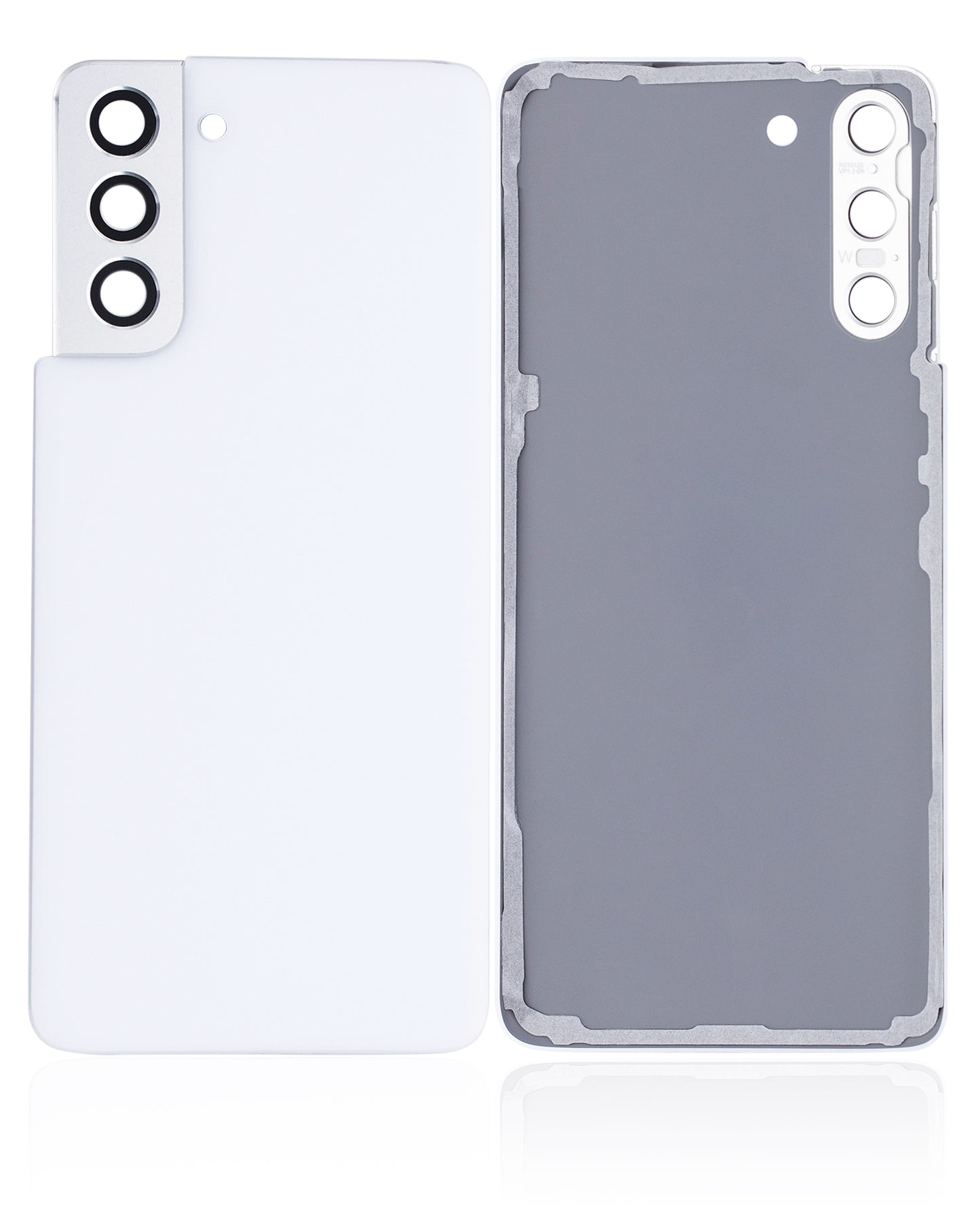 Back Cover Glass With Camera Lens For Samsung Galaxy S21 5G (Service Pack) (Phantom White)