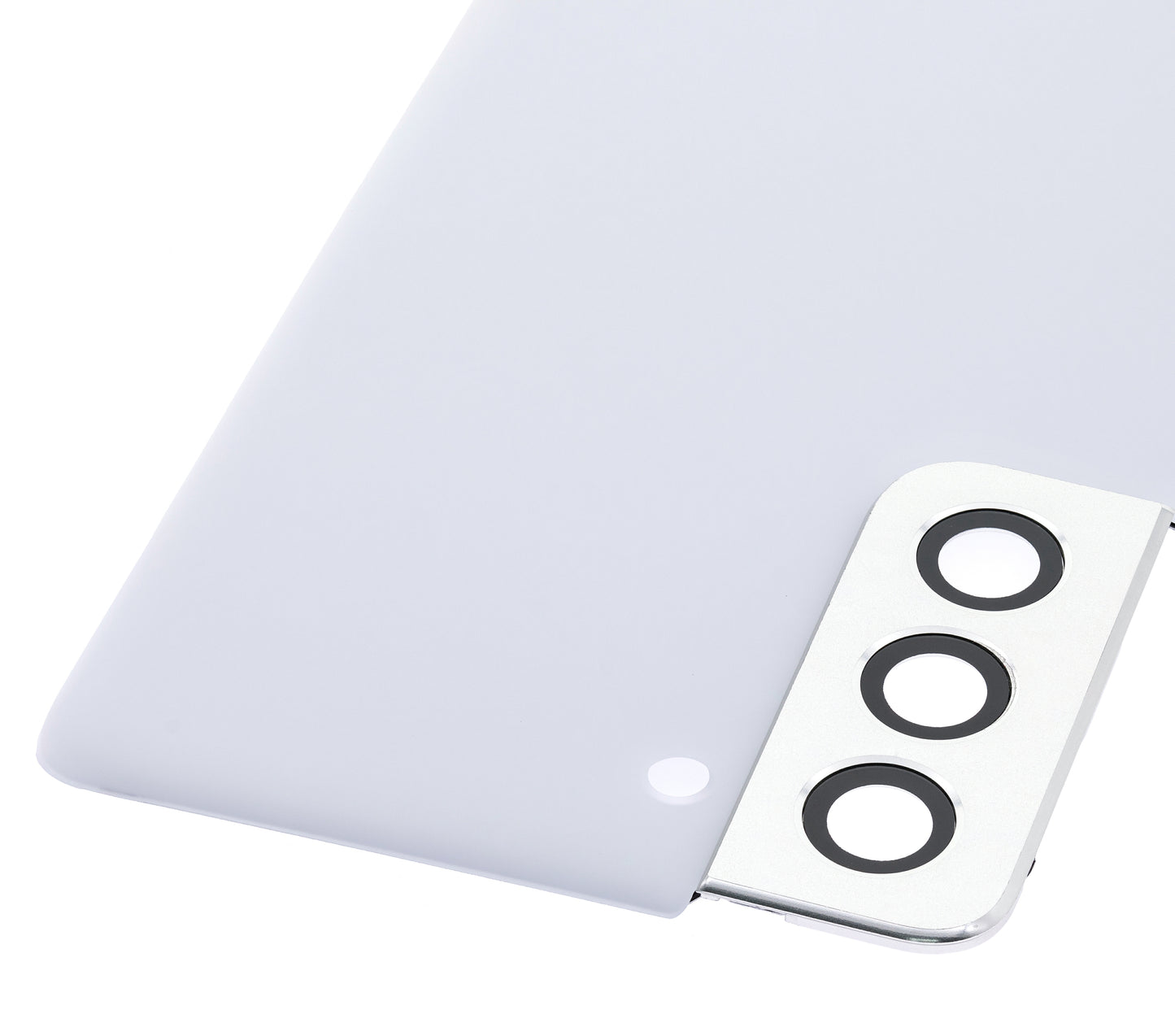 Back Cover Glass With Camera Lens For Samsung Galaxy S21 5G (No Logo) (Aftermarket Plus) (Phantom White)