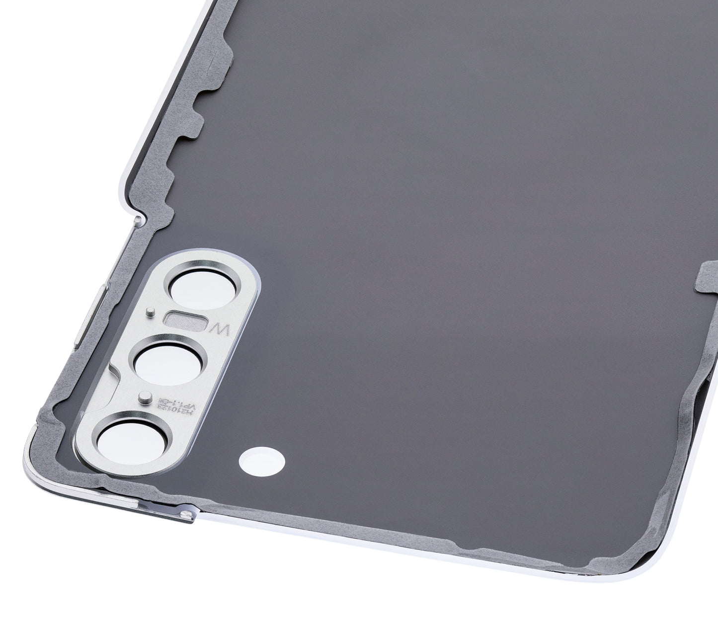 Back Cover Glass With Camera Lens For Samsung Galaxy S21 5G (Service Pack) (Phantom White)