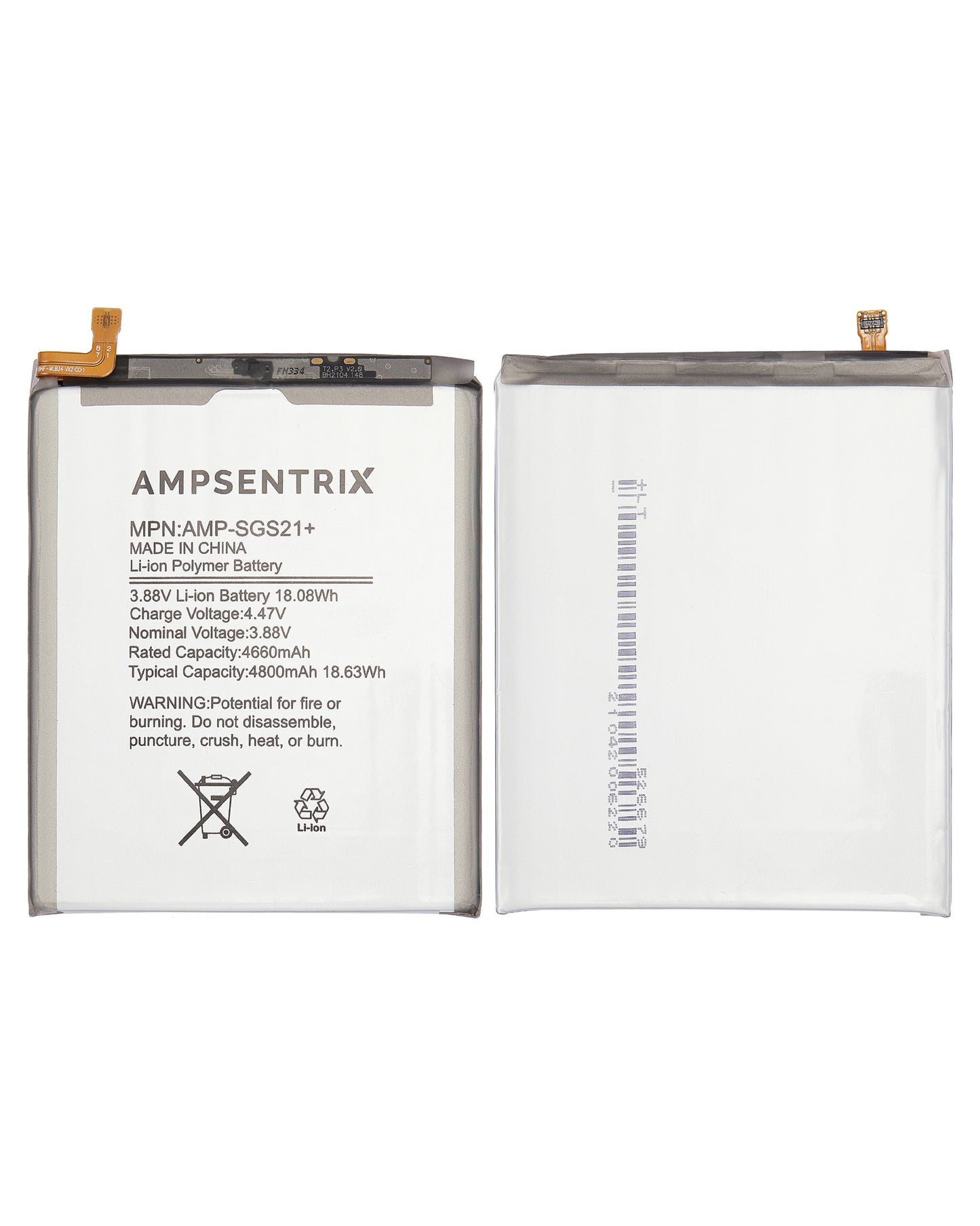 Replacement Battery For Samsung Galaxy S21 Plus (EB-BG996ABY) (Ampsentrix Pro)