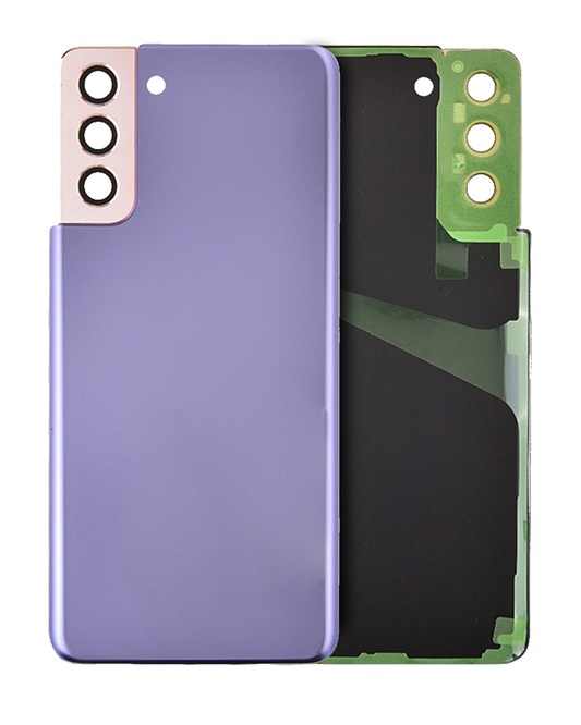 Back Cover Glass With Camera Lens For Samsung Galaxy S21 5G (Service Pack) (Phantom Violet)