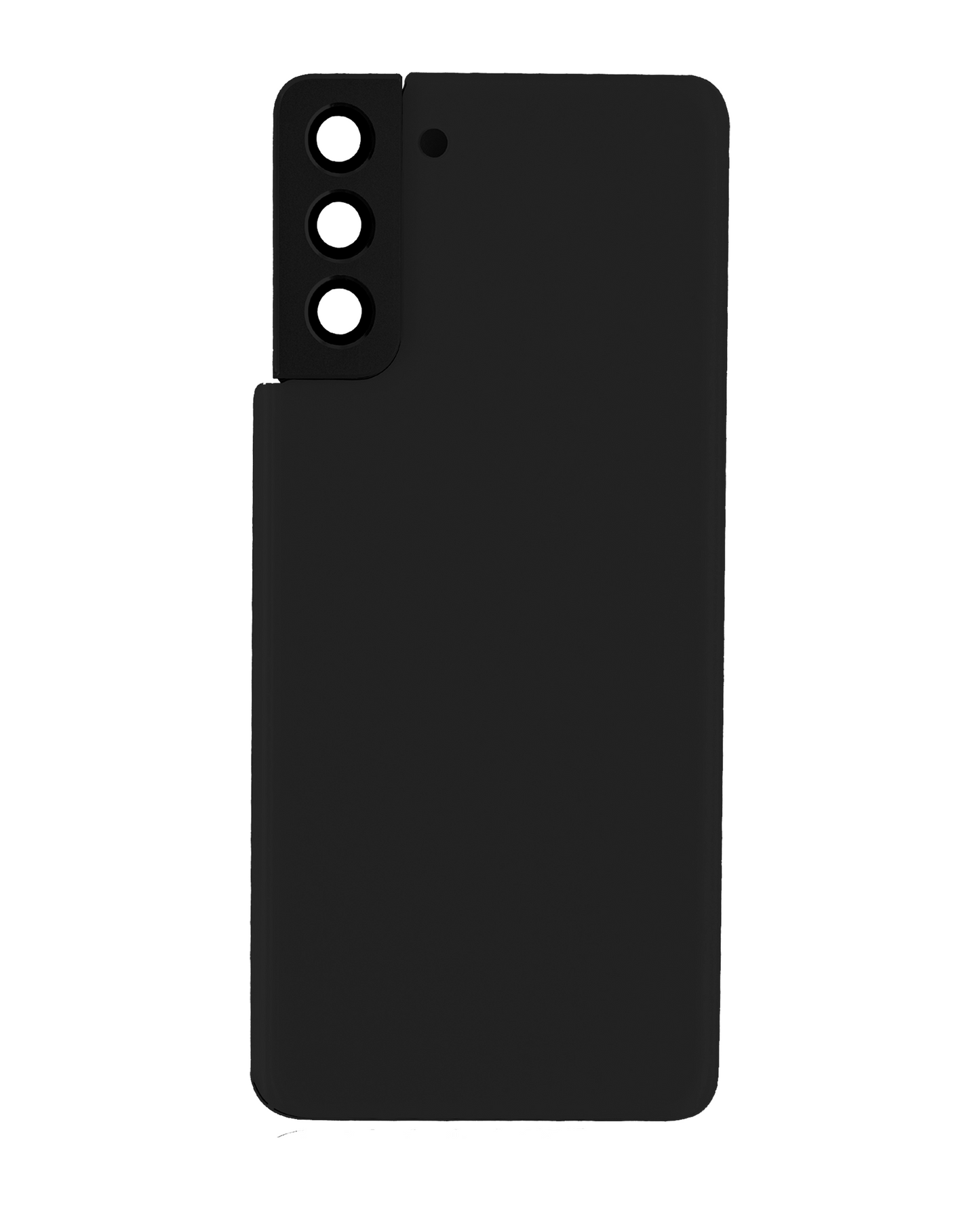 Back Cover Glass With Camera Lens For Samsung Galaxy S21 Plus (No Logo) (Aftermarket Plus) (Phantom Black)