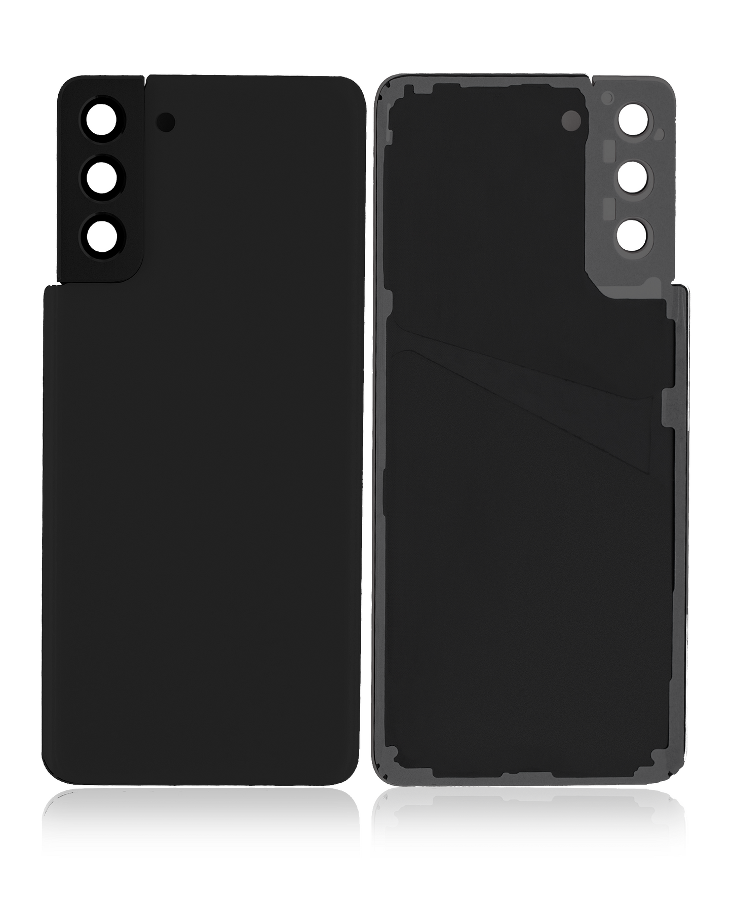 Back Cover Glass With Camera Lens For Samsung Galaxy S21 Plus (Service Pack) (Phantom Black)