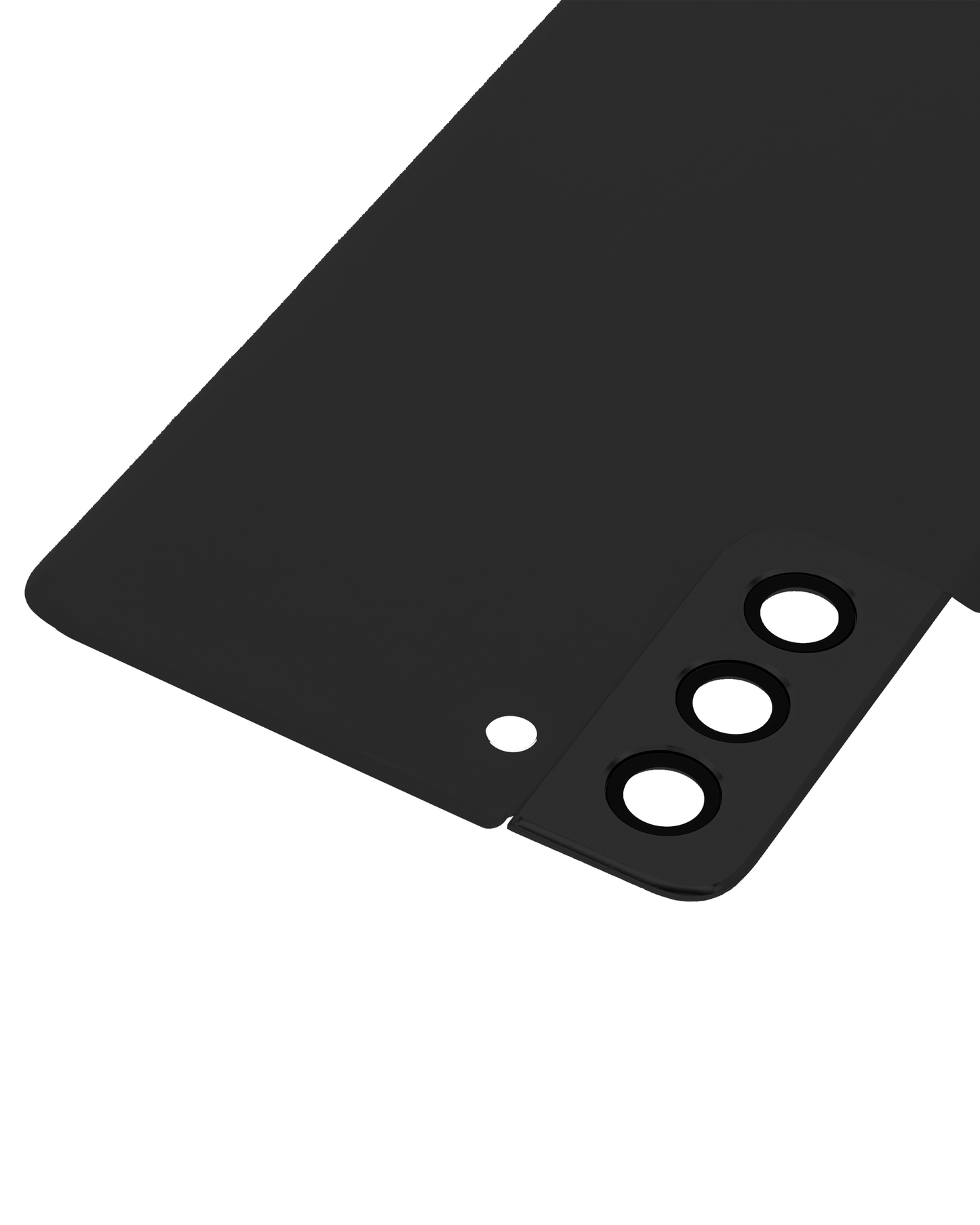 Back Cover Glass With Camera Lens For Samsung Galaxy S21 Plus (Service Pack) (Phantom Black)