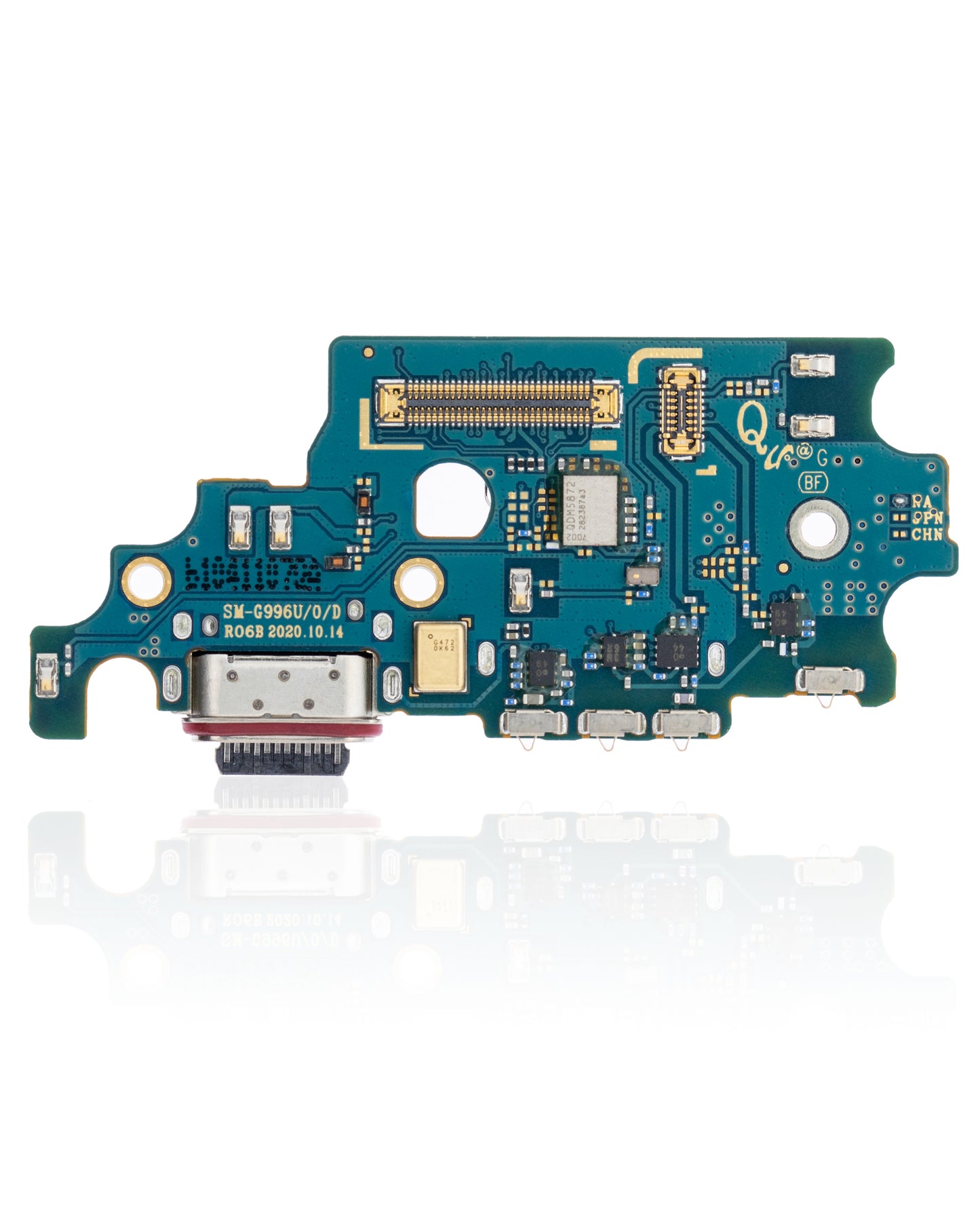 Charging Port Board With Sim Card Reader For Samsung Galaxy S21 Plus (G996U) (US Version) (Service Pack)