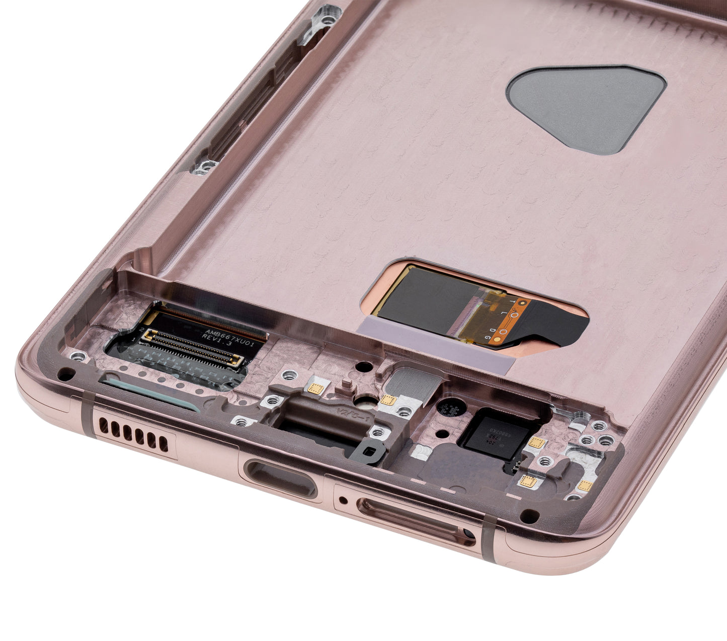 OLED Assembly With Frame For Samsung Galaxy S21 Plus 5G (Refurbished) (Phantom Violet / Pink / Gold)
