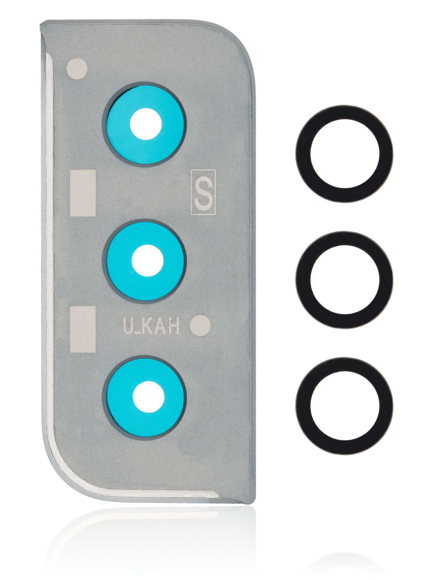 Back Camera Lens With Bezel Ring For Samsung Galaxy S21 Plus (Phantom Silver)