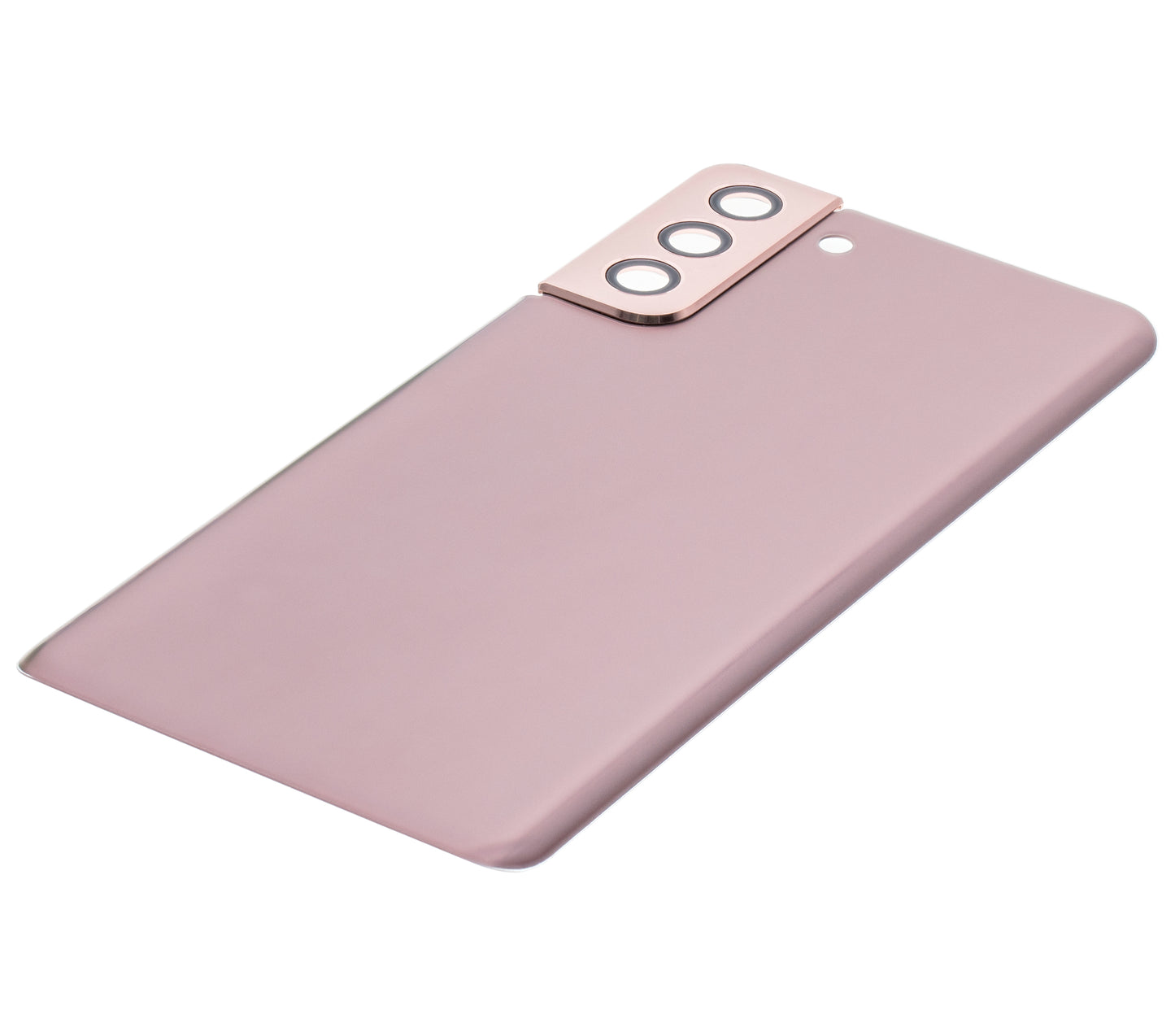 Back Cover Glass With Camera Lens For Samsung Galaxy S21 Plus (No Logo) (Aftermarket Plus) (Phantom Gold)