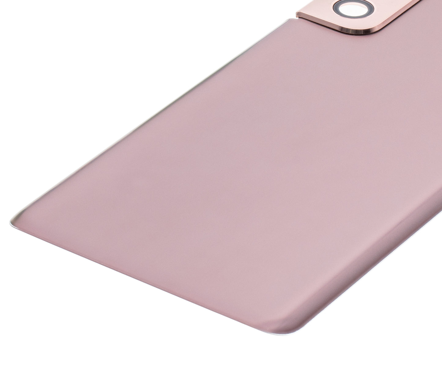 Back Cover Glass With Camera Lens For Samsung Galaxy S21 Plus (No Logo) (Aftermarket Plus) (Phantom Gold)