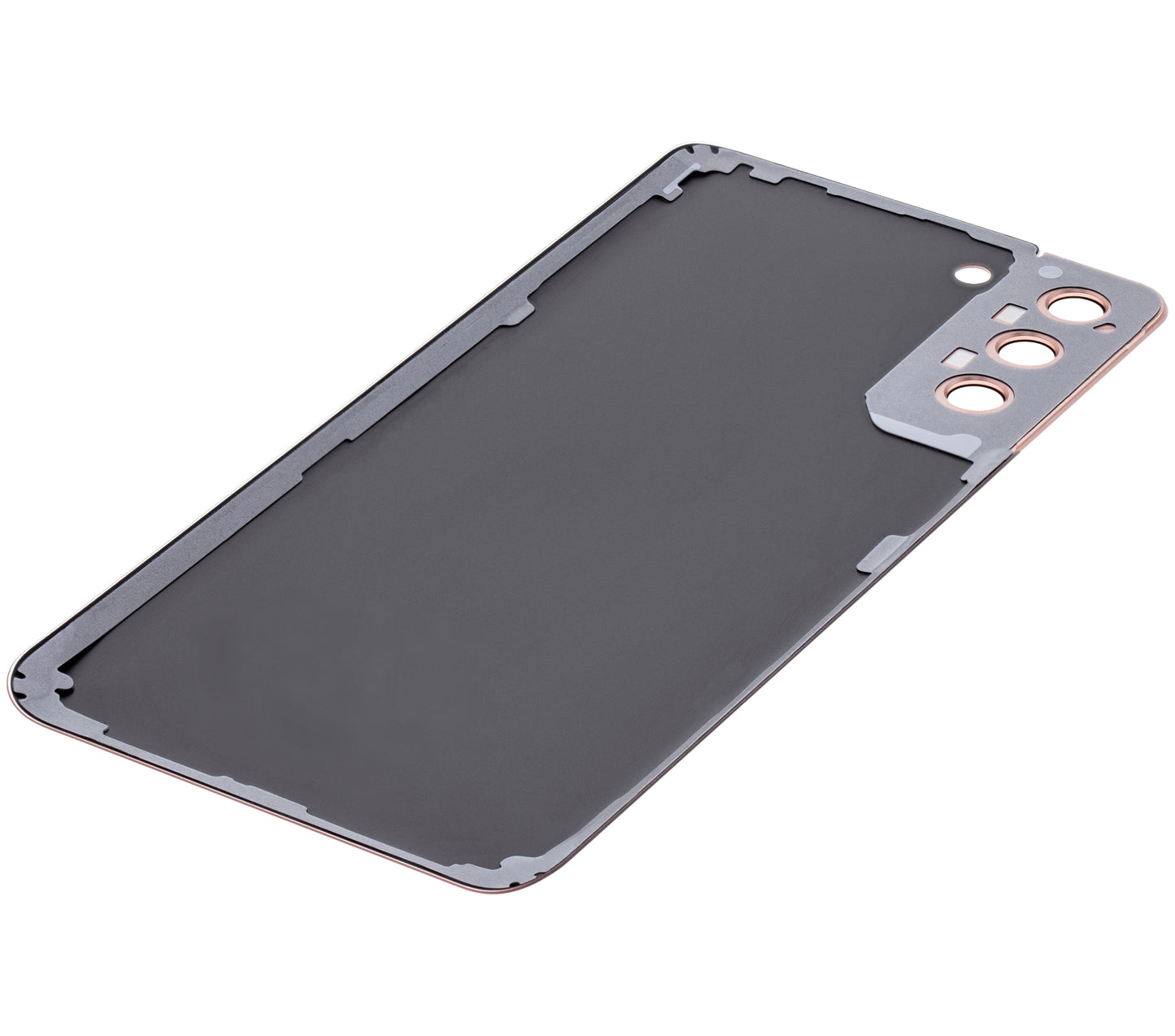 Back Cover Glass With Camera Lens For Samsung Galaxy S21 Plus (No Logo) (Aftermarket Plus) (Phantom Gold)