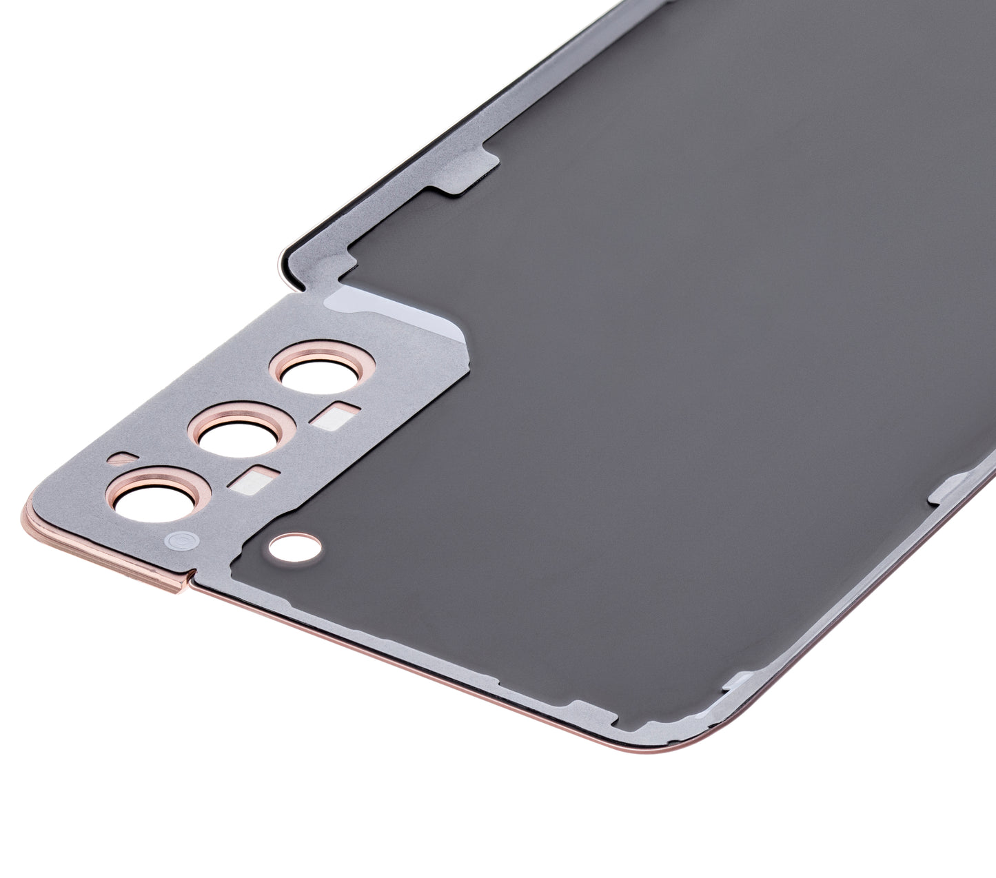 Back Cover Glass With Camera Lens For Samsung Galaxy S21 Plus (No Logo) (Aftermarket Plus) (Phantom Gold)