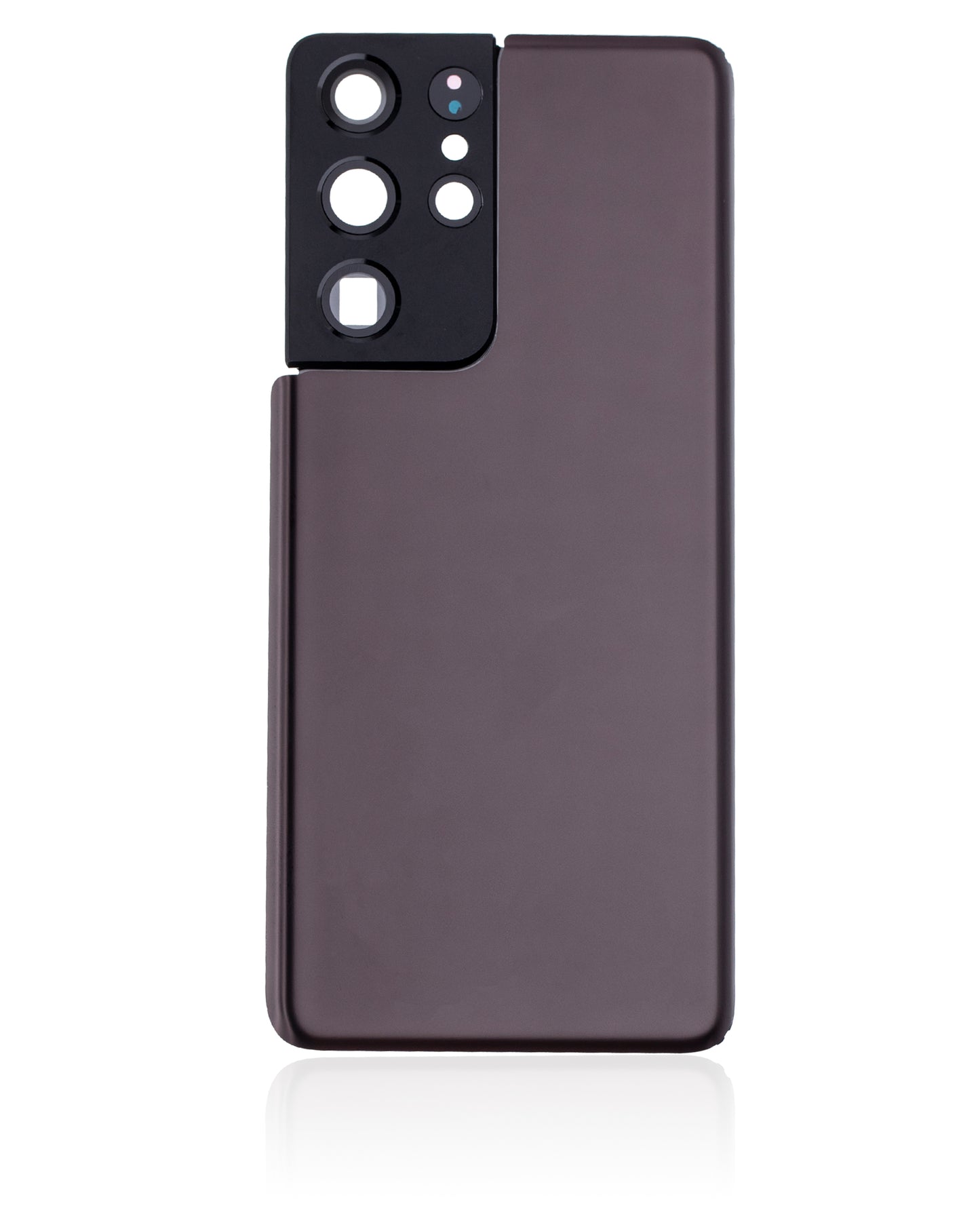 Back Cover Glass With Camera Lens For Samsung Galaxy S21 Ultra (No Logo) (Aftermarket Plus) (Phantom Brown)