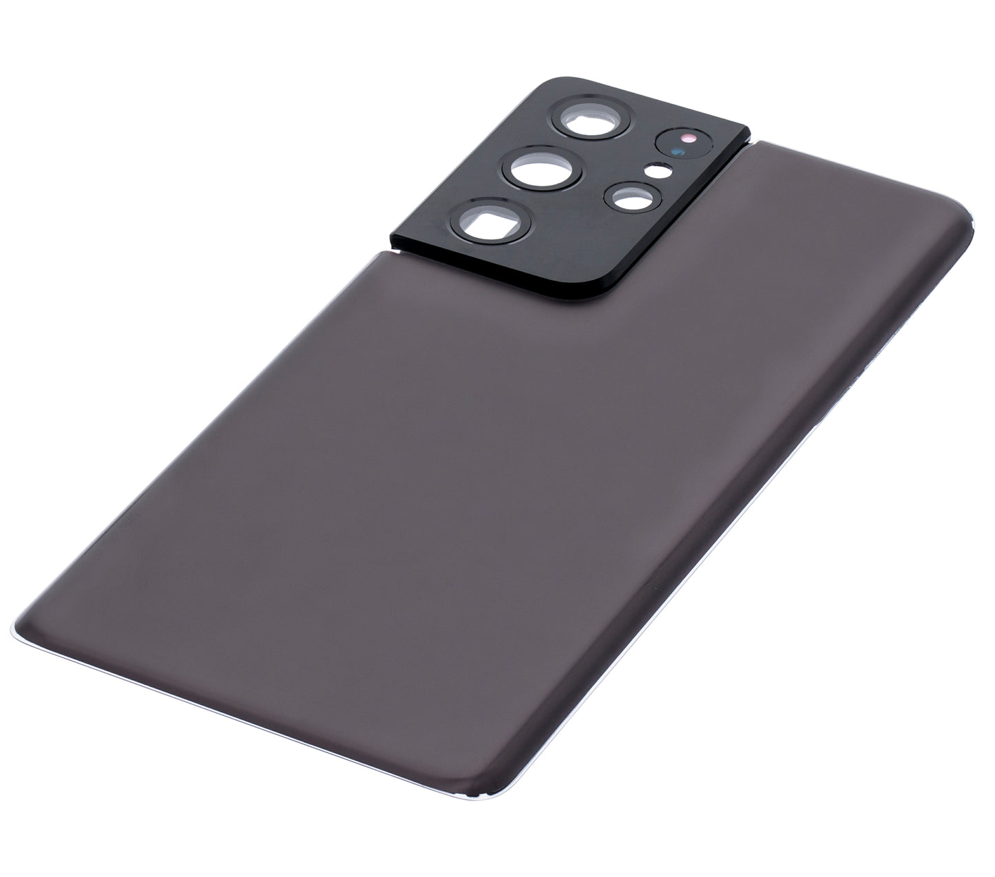 Back Cover Glass With Camera Lens For Samsung Galaxy S21 Ultra (No Logo) (Aftermarket Plus) (Phantom Brown)