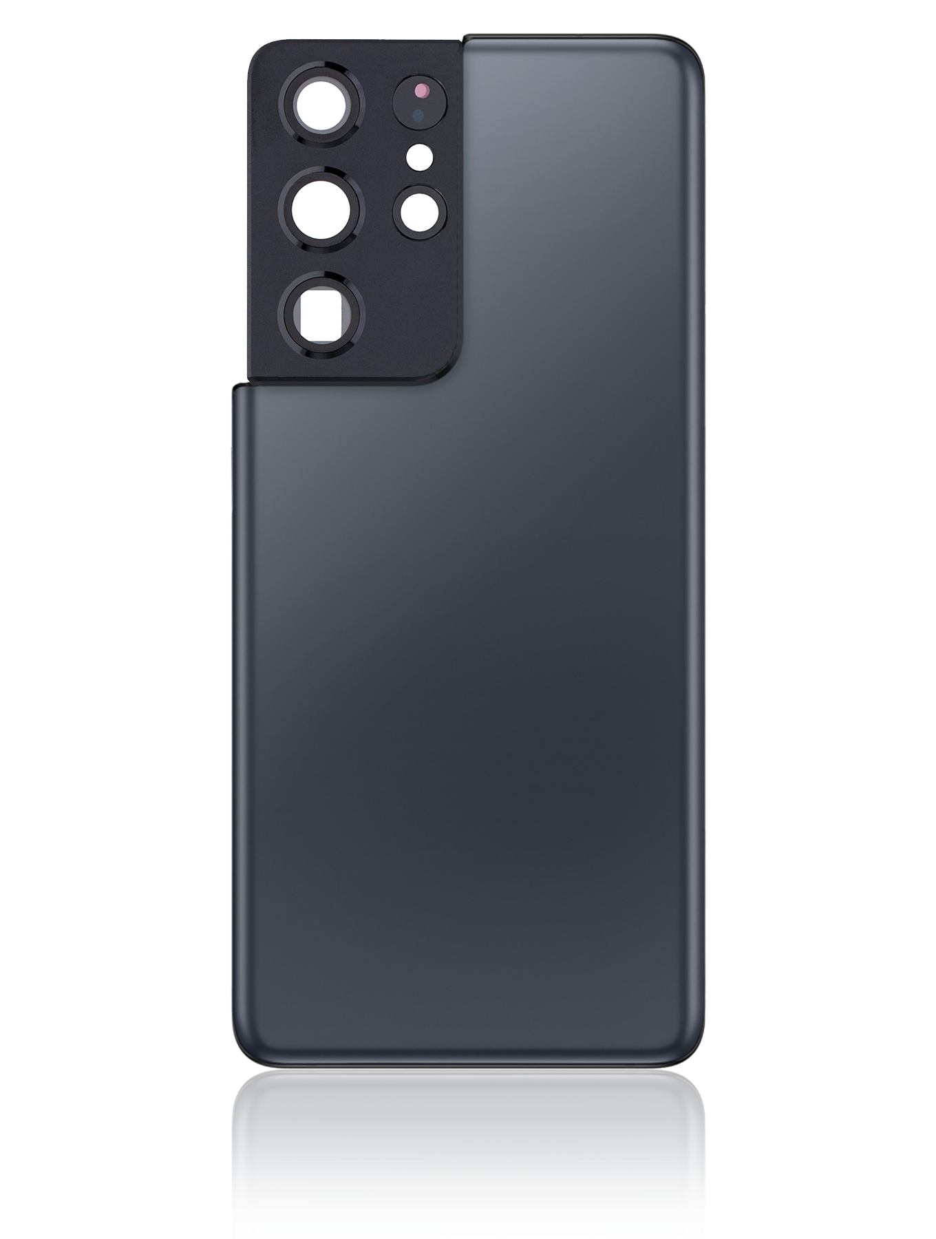 Back Cover Glass With Camera Lens For Samsung Galaxy S21 Ultra (No Logo) (Aftermarket Plus) (Phantom Navy)