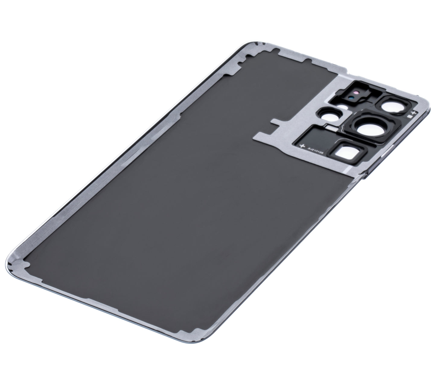 Back Cover Glass With Camera Lens For Samsung Galaxy S21 Ultra (No Logo) (Aftermarket Plus) (Phantom Navy)