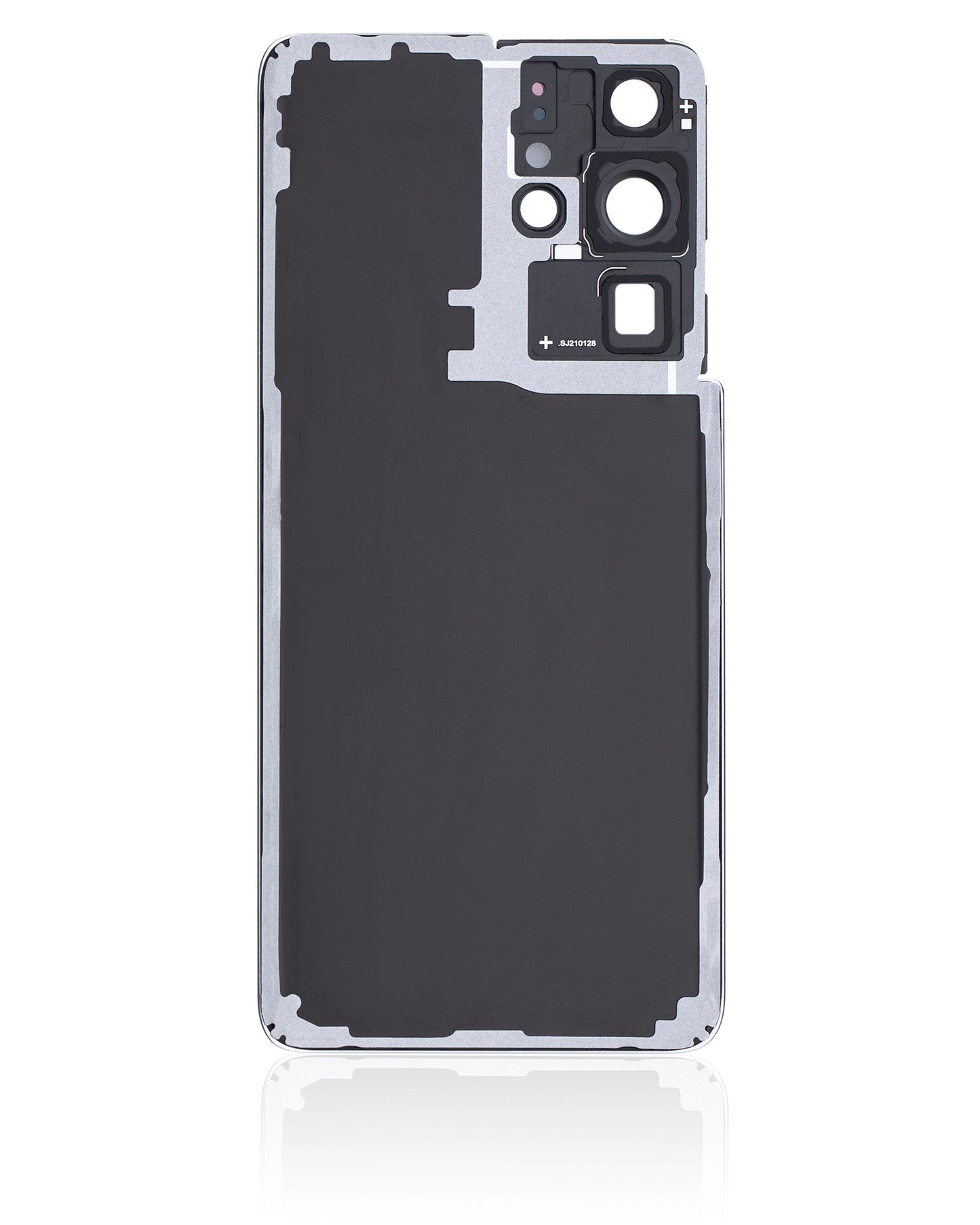 Back Cover Glass With Camera Lens For Samsung Galaxy S21 Ultra (No Logo) (Aftermarket Plus) (Phantom Navy)