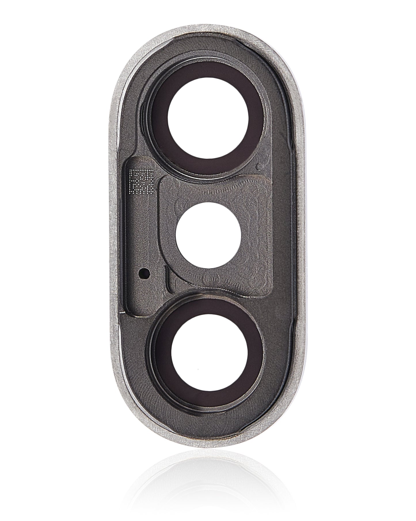 Back Camera Lens With Bracket & Bezel For iPhone X (Silver) (Real Sapphire l Premium) (10 Pack)