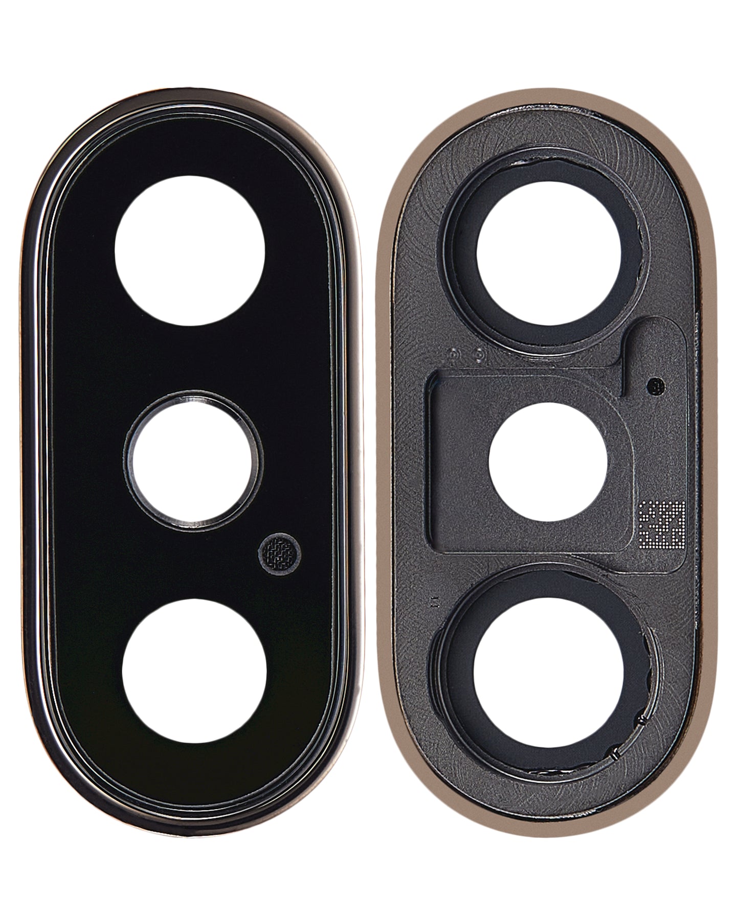 Back Camera Lens With Bracket & Bezel For iPhone XS / XS Max (Aftermarket Plus) (Gold) (10 Pack)