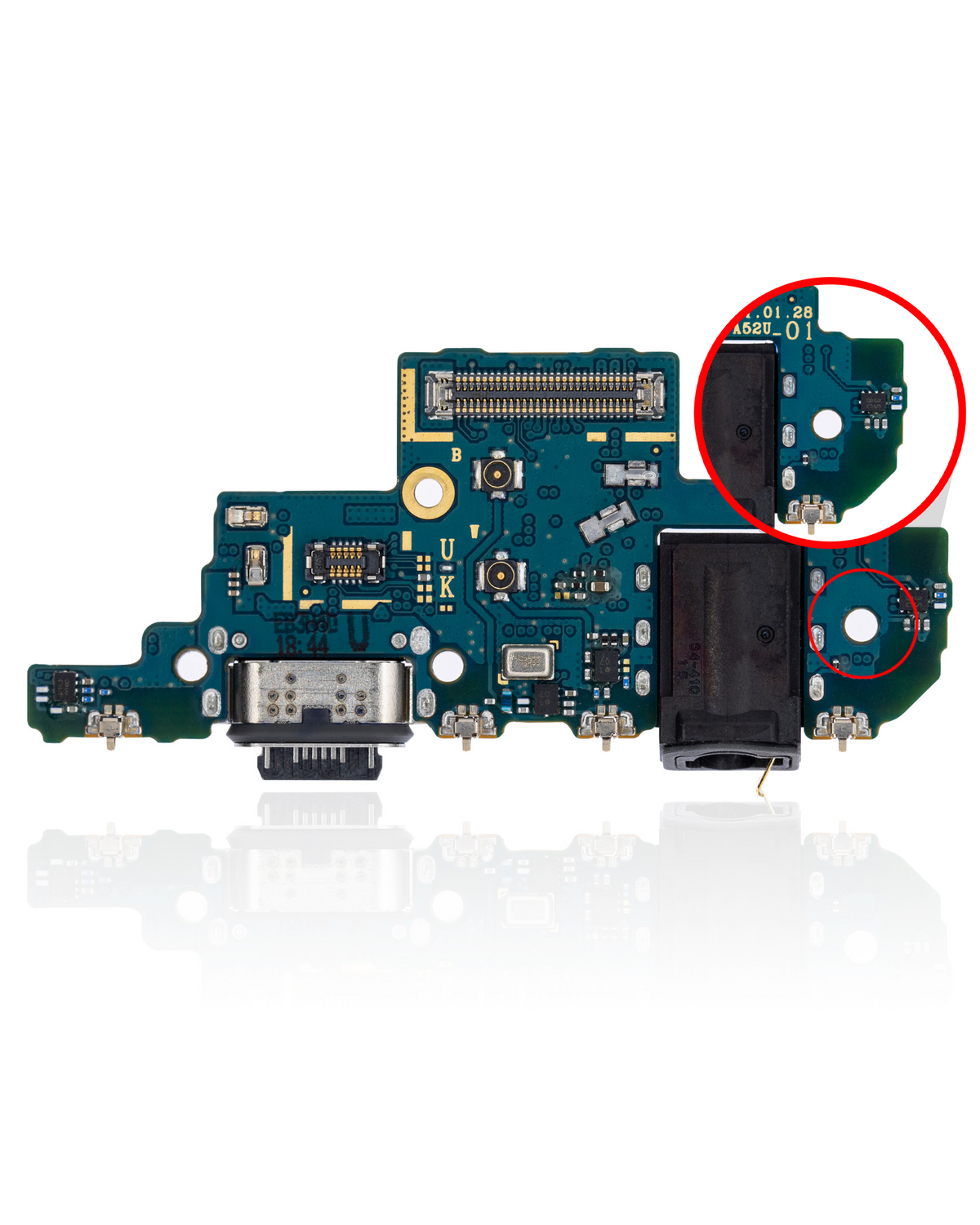 Charging Port With Headphone Jack For Samsung Galaxy A52 4G (A525 / 2021) A52 5G (A526 / 2021) (US Version) (Premium) - product image 5