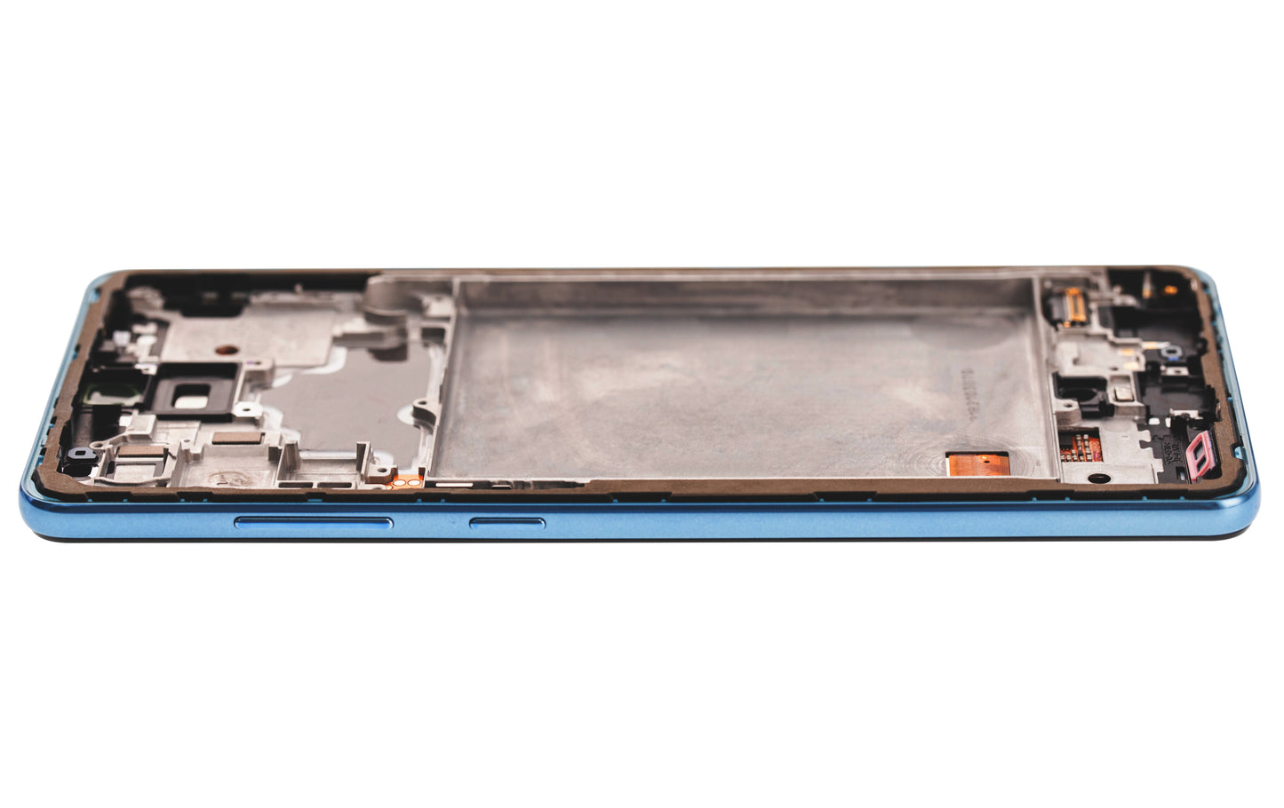 OLED Assembly With Frame For Samsung A72 (A725 / 2021) (Refurbished) (Awesome Blue)