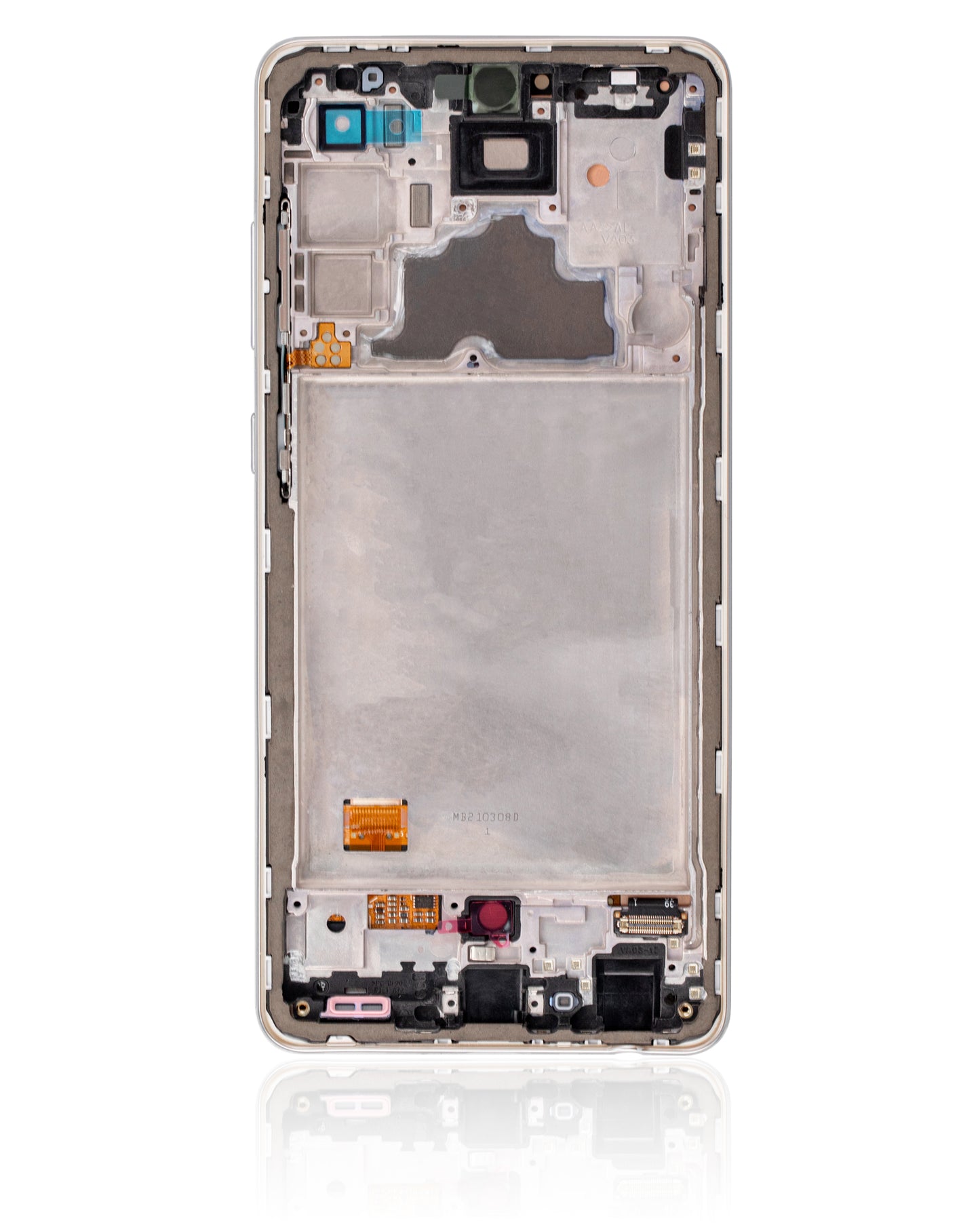 OLED Assembly With Frame For Samsung A72 (A725 / 2021) (Refurbished) (Awesome White)
