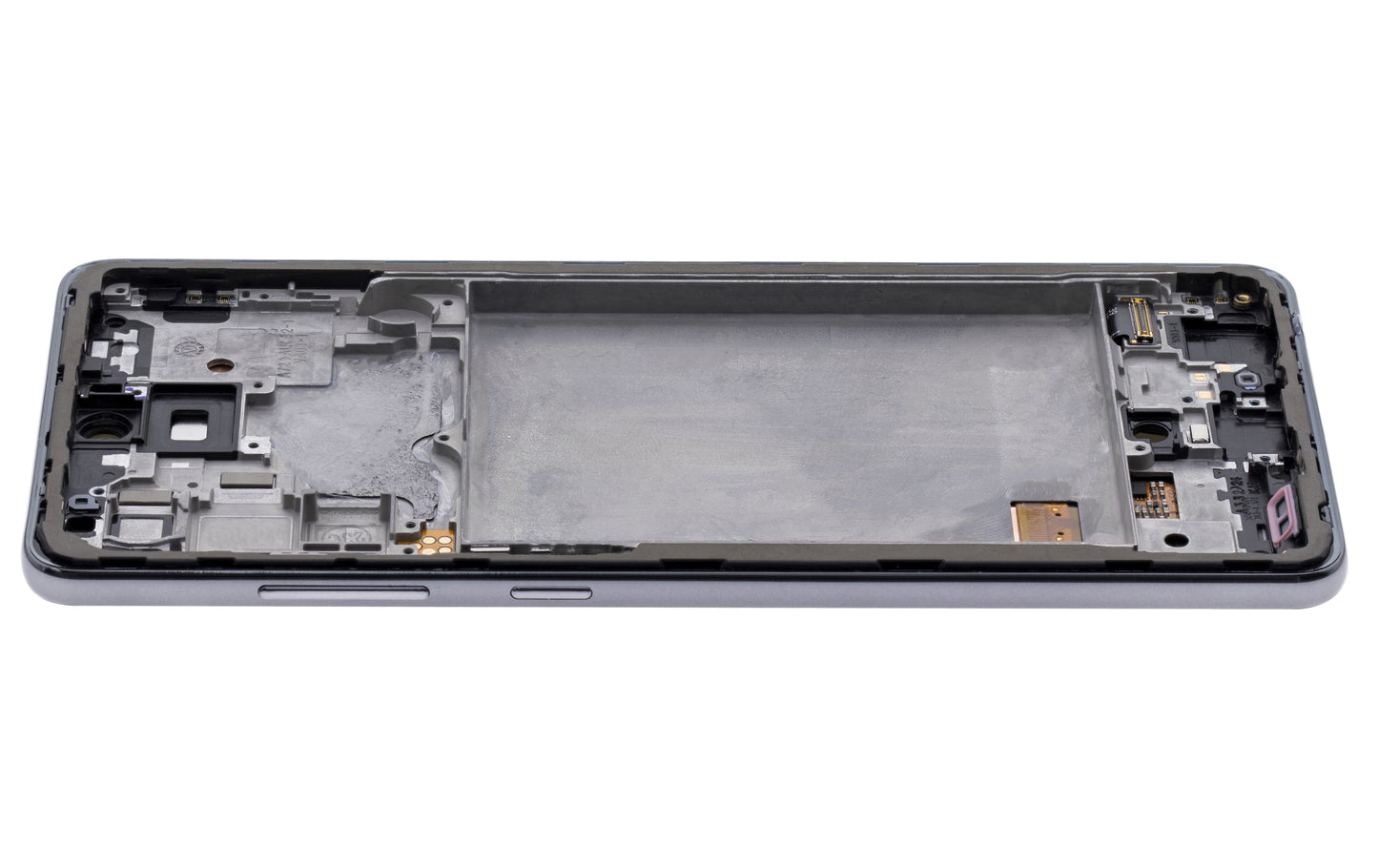 OLED Assembly With Frame For Samsung A72 (A725 / 2021) (Refurbished) (Awesome Black)