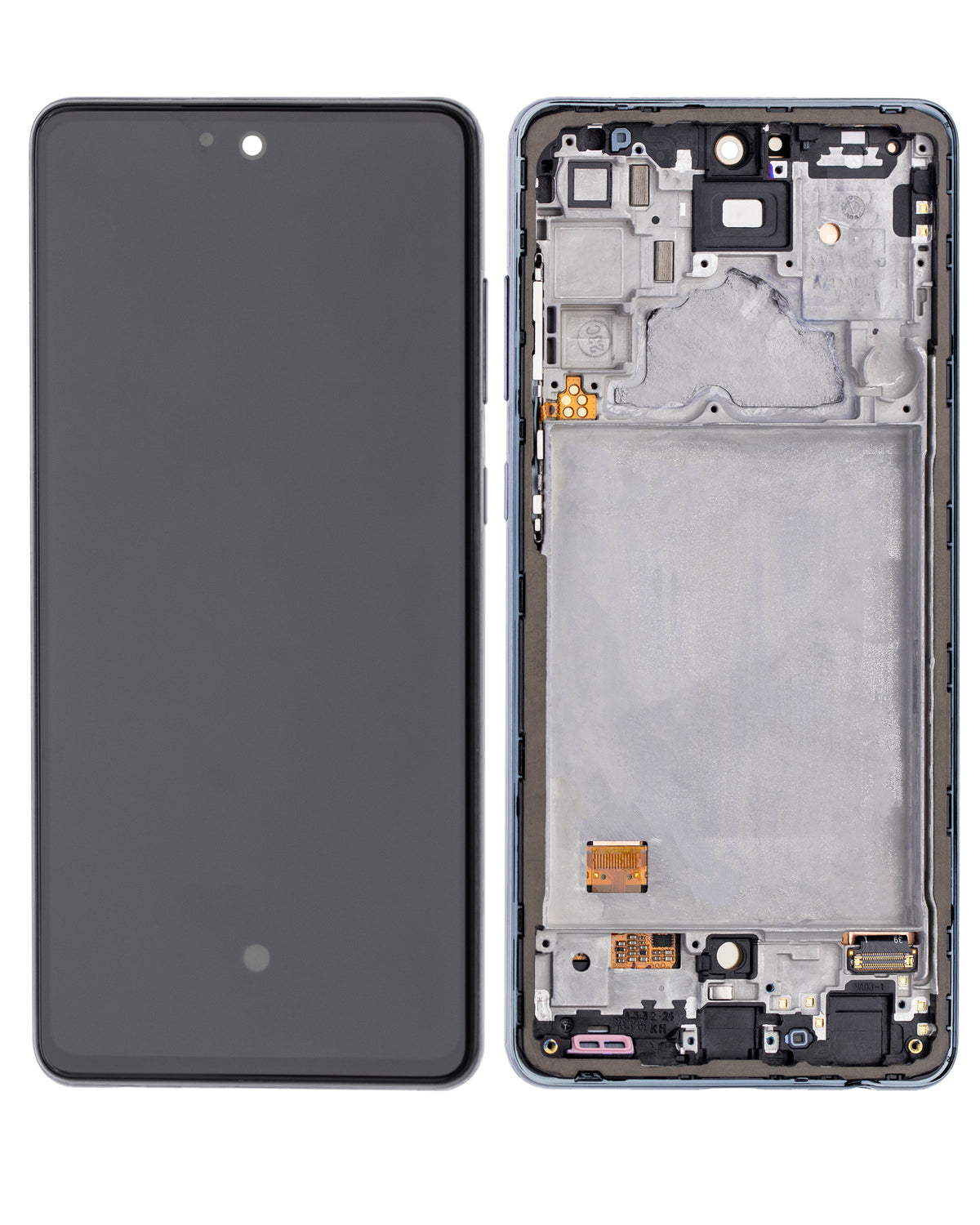 OLED Assembly With Frame For Samsung Galaxy A72 (A725 / 2021) (Service Pack) (Awesome Black) - product image 6