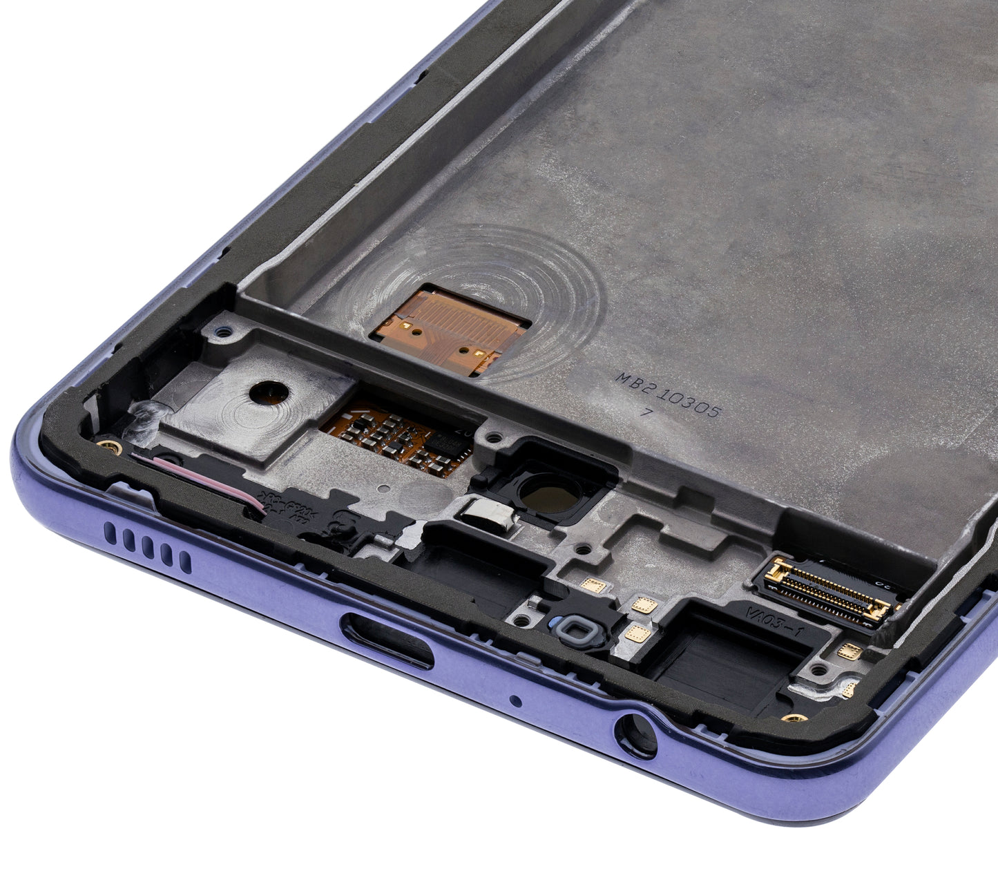 OLED Assembly With Frame For Samsung Galaxy A72 (A725 / 2021) (Service Pack) (Awesome Violet)