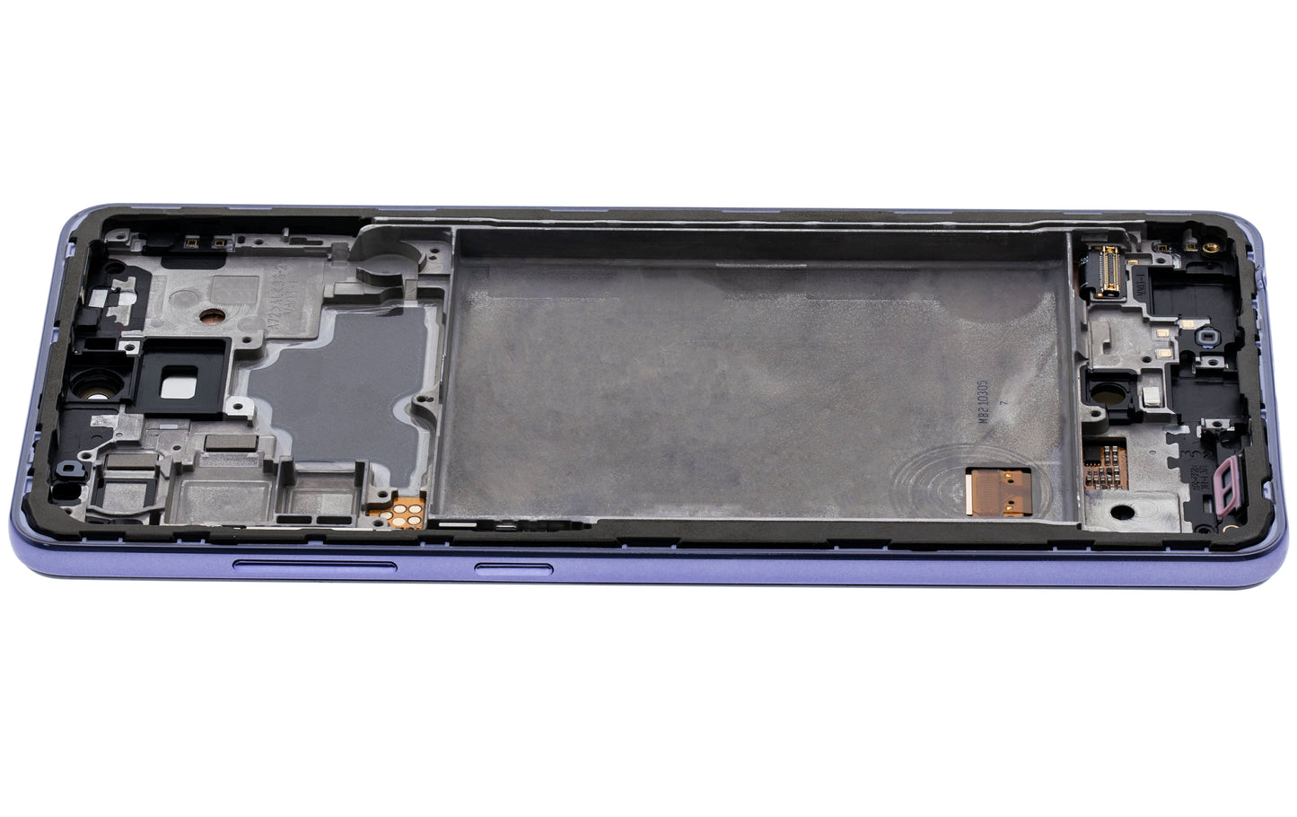 OLED Assembly With Frame For Samsung Galaxy A72 (A725 / 2021) (Service Pack) (Awesome Violet)