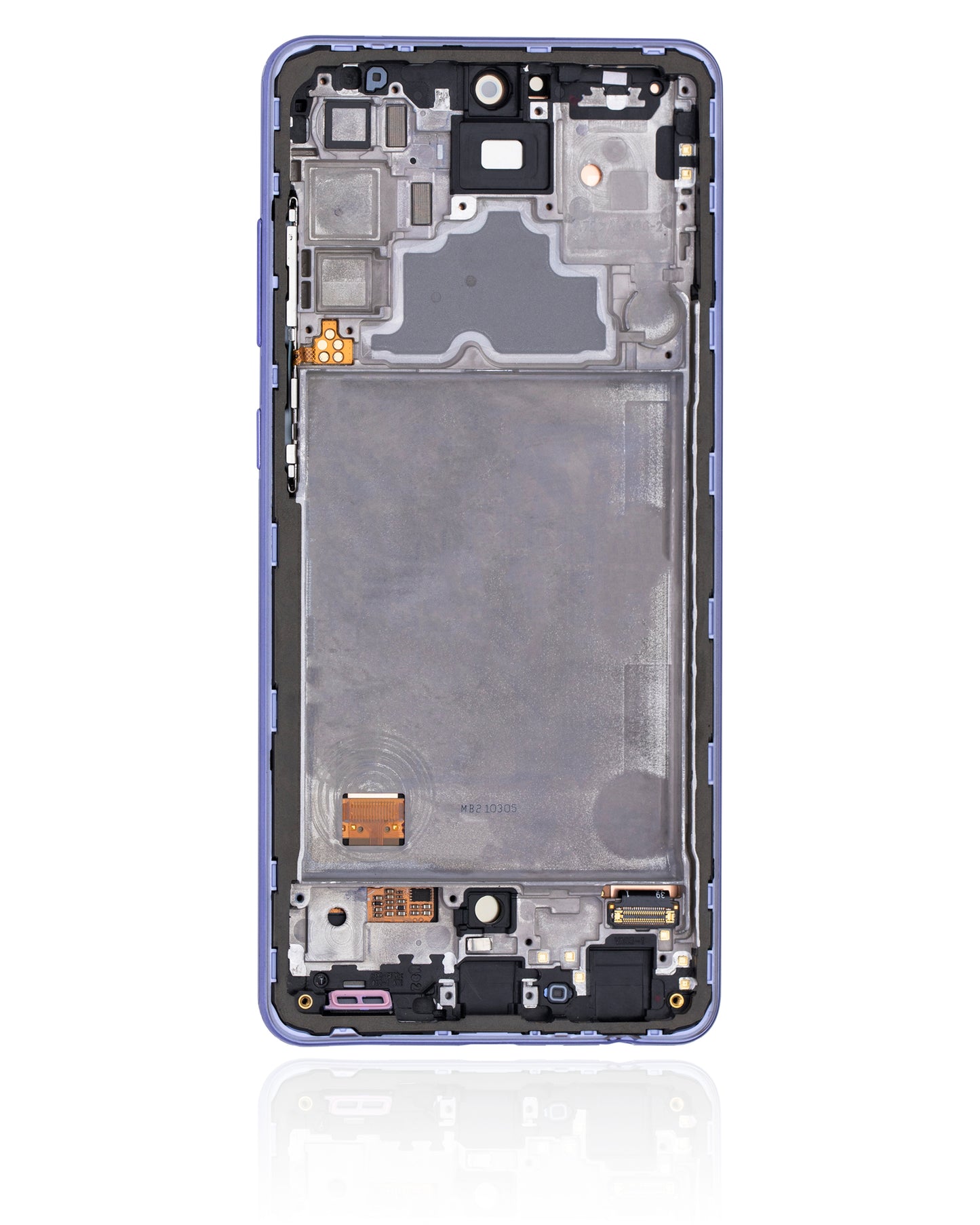 OLED Assembly With Frame For Samsung Galaxy A72 (A725 / 2021) (Service Pack) (Awesome Violet)