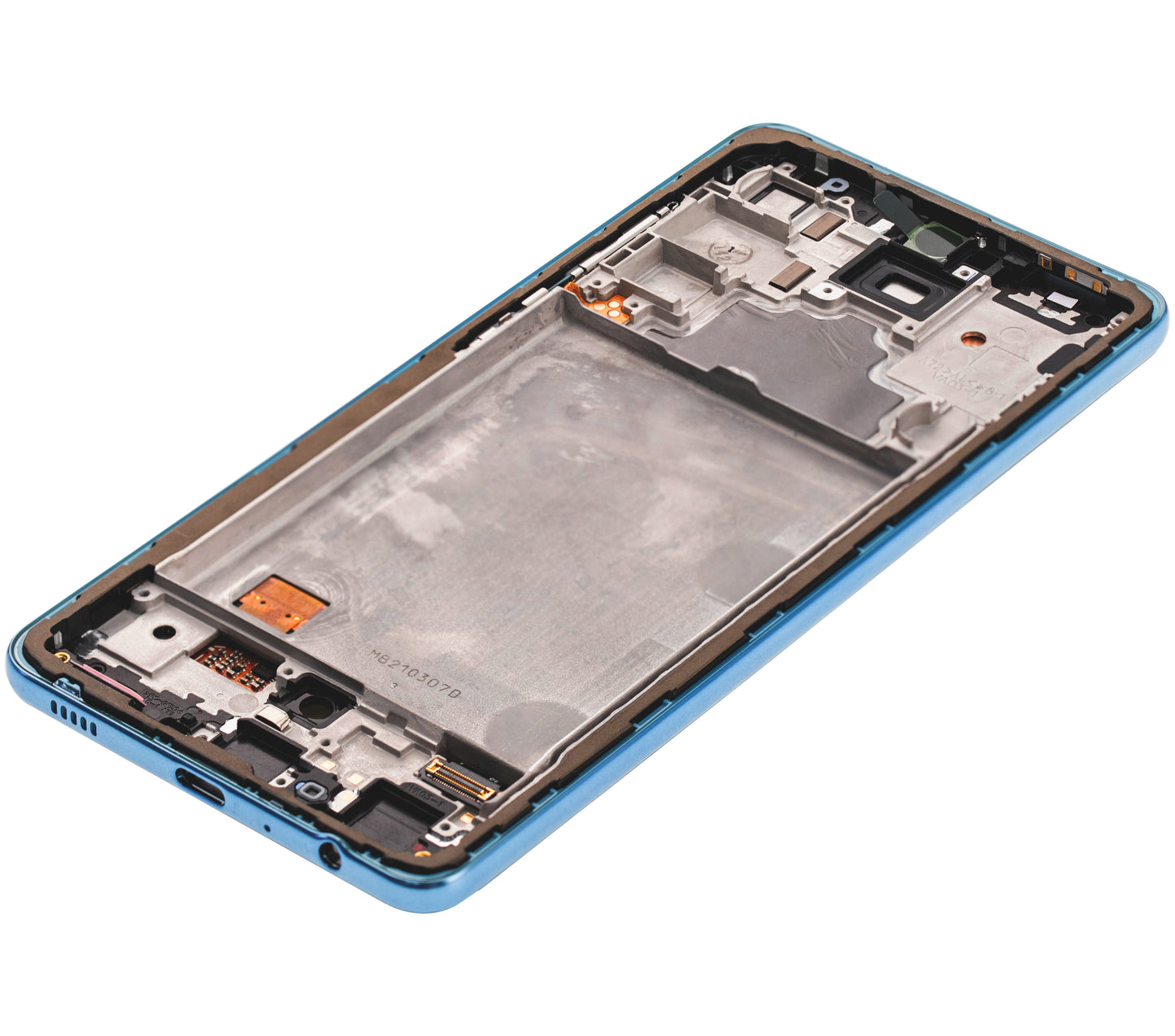 OLED Assembly With Frame For Samsung A72 (A725 / 2021) (Service Pack) (Awesome Blue)