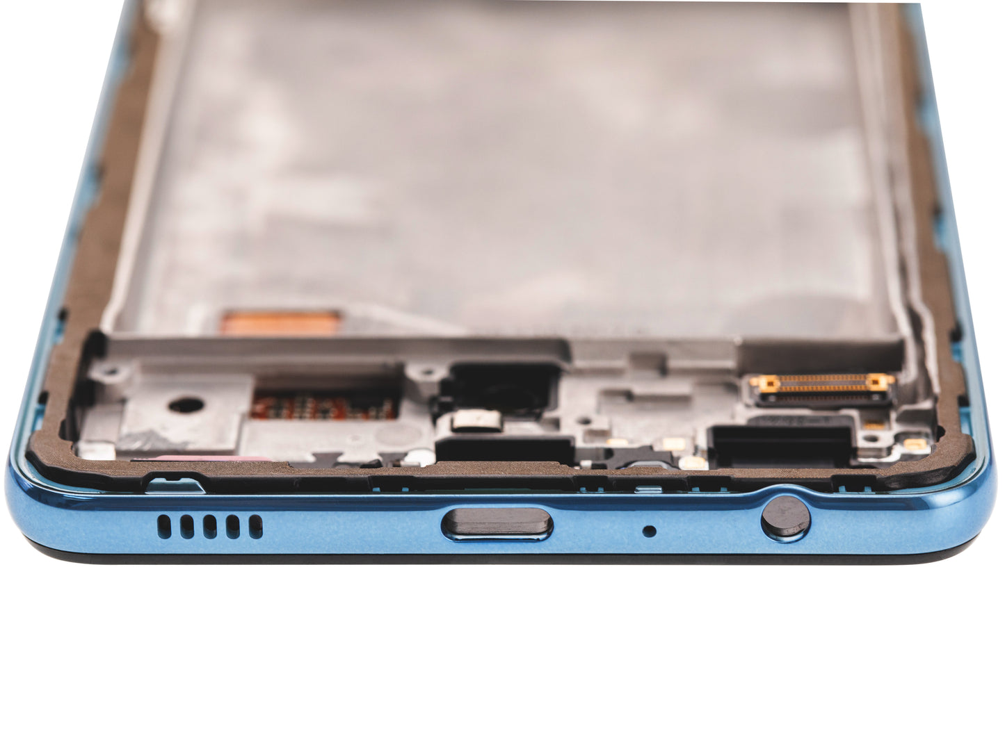 OLED Assembly With Frame For Samsung A72 (A725 / 2021) (Service Pack) (Awesome Blue)