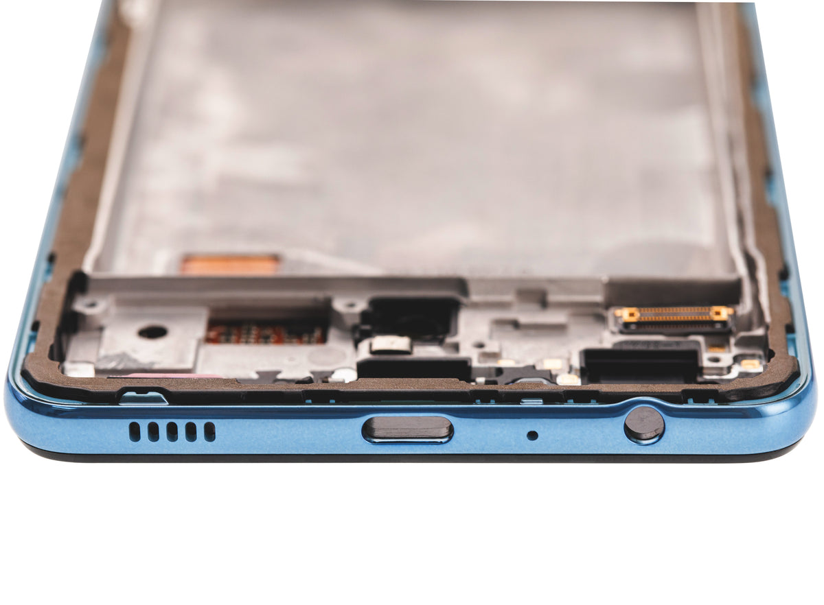 OLED Assembly With Frame For Samsung Galaxy A72 (A725 / 2021) (Service Pack) (Awesome Blue) - product image 3