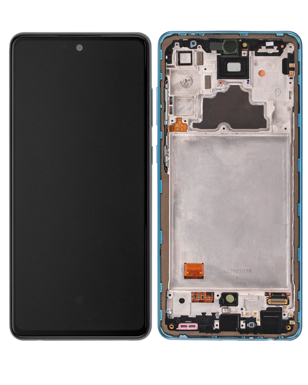 OLED Assembly With Frame For Samsung Galaxy A72 (A725 / 2021) (Service Pack) (Awesome Blue) - product image 6
